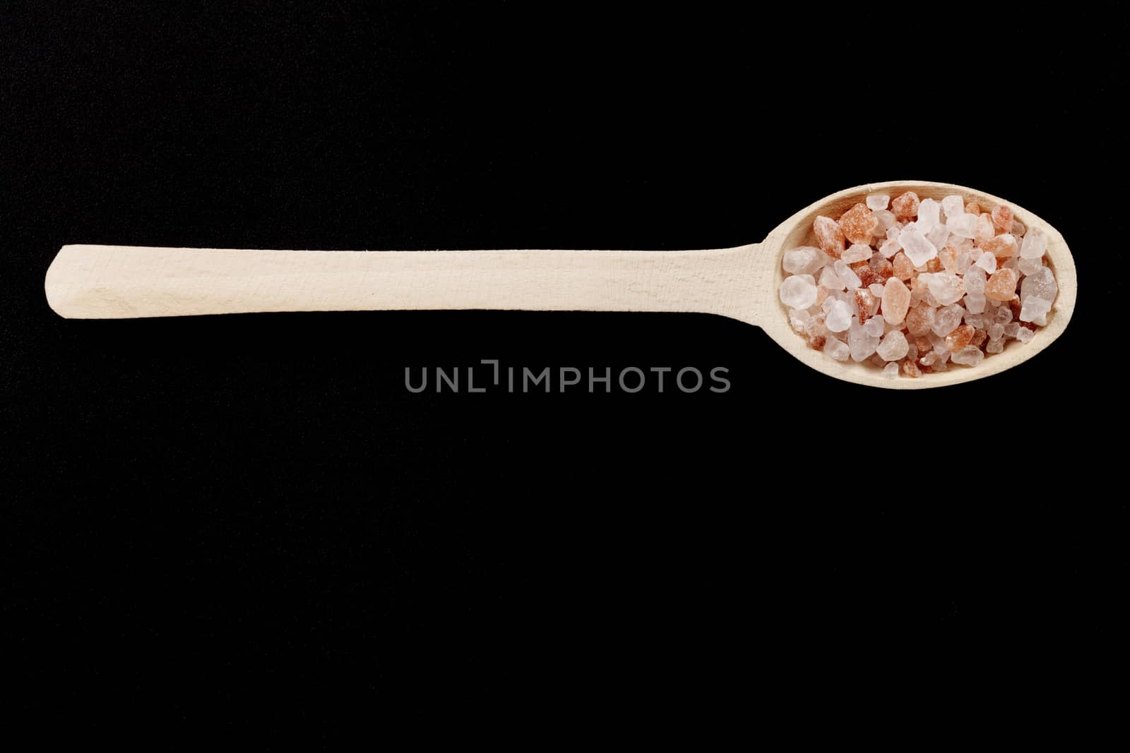 Wood Spoon on Black by orcearo