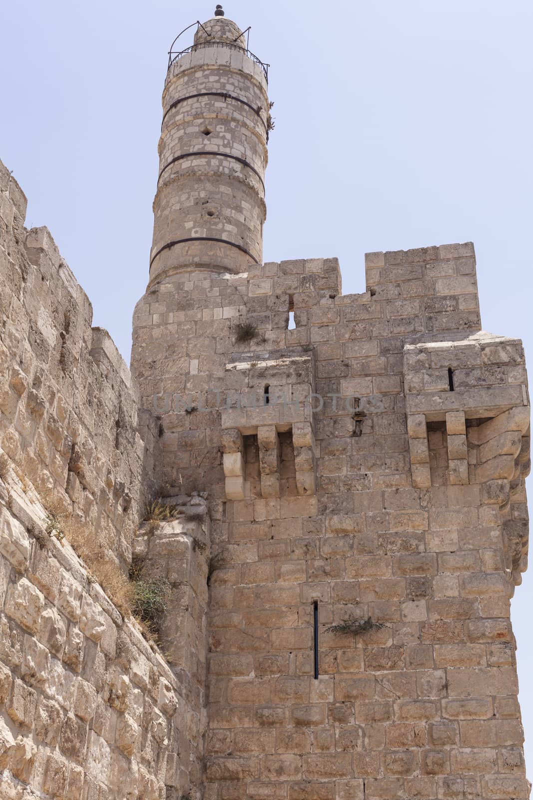 Tower of David at the entrance of the old city in Jerusalem