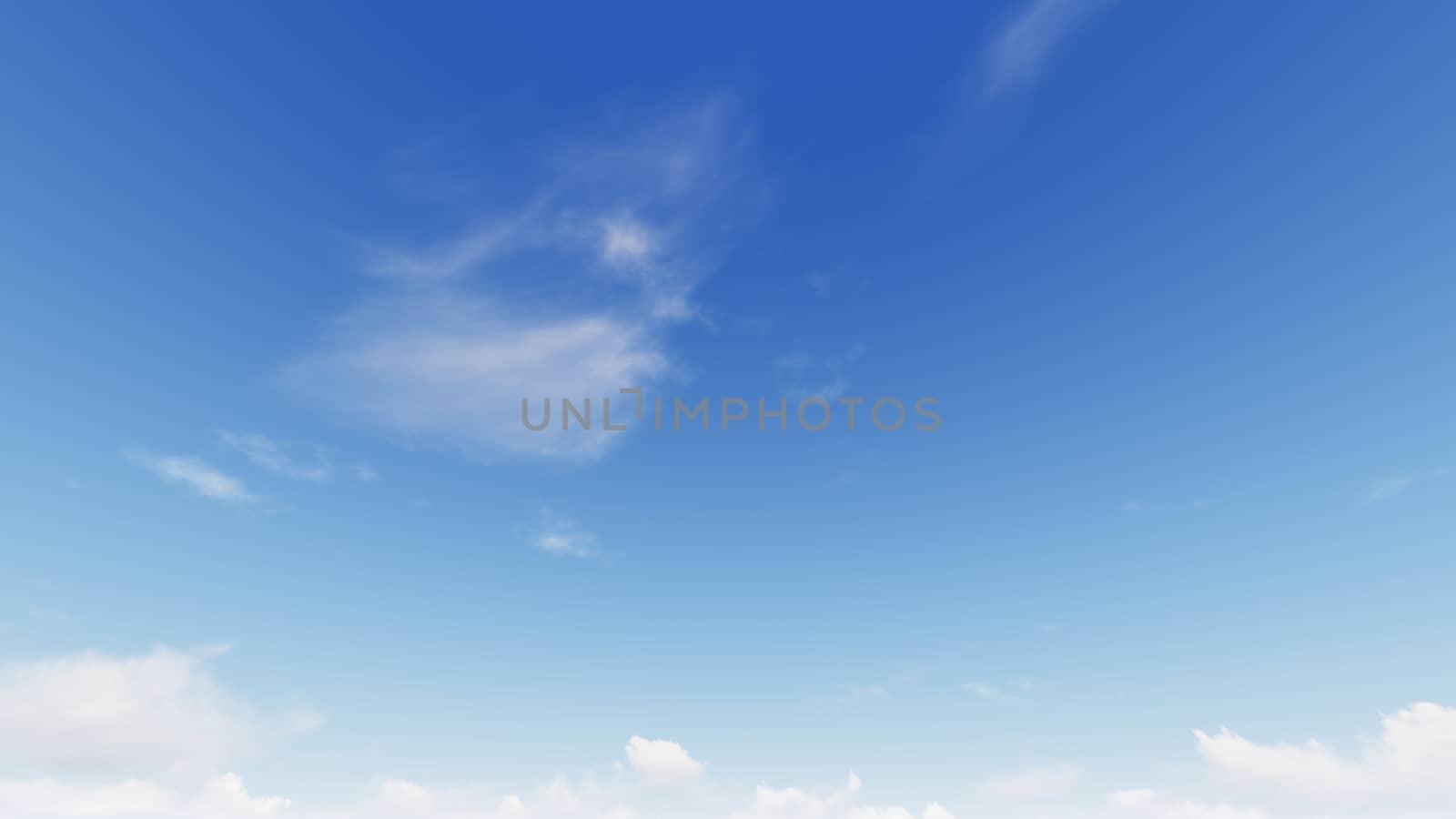 Cloudy blue sky abstract background, blue sky background with tiny clouds, 3d rendering

