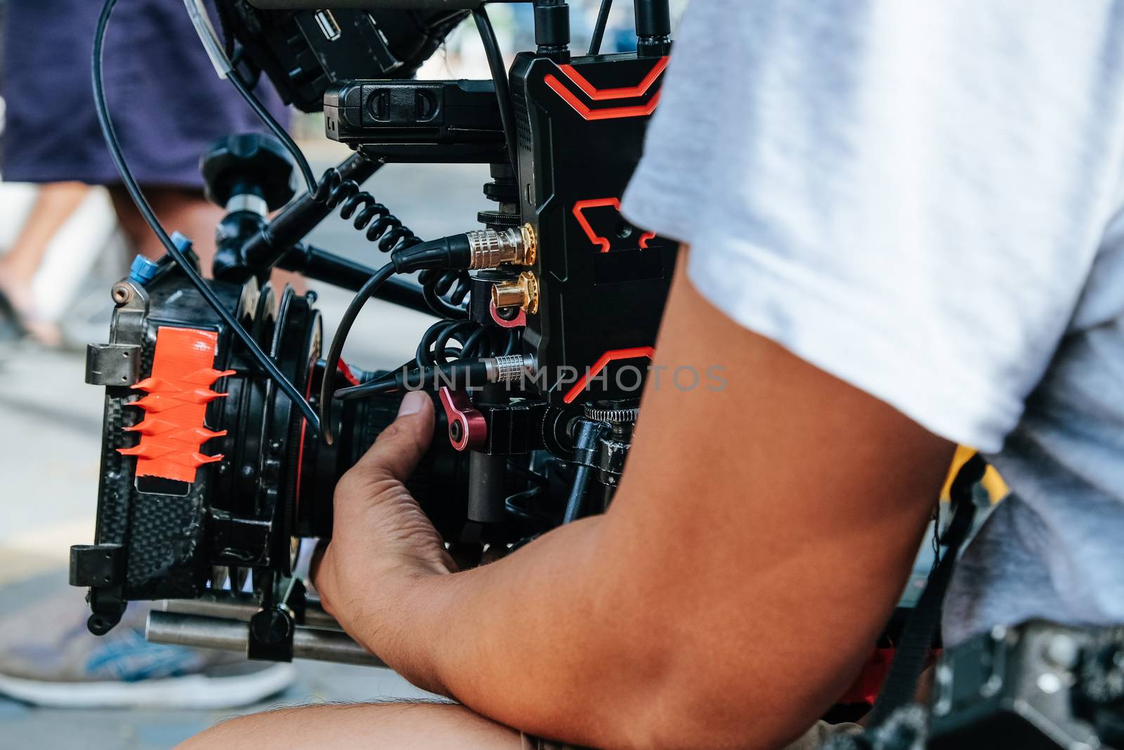 Film Crew. Behind the scenes