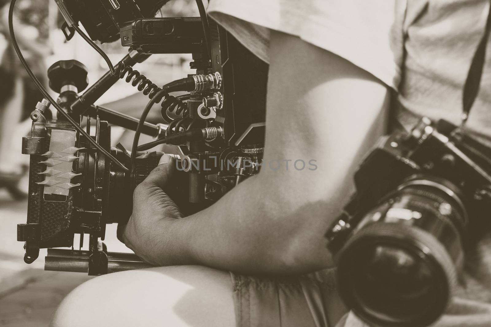Film Crew. Behind the scenes