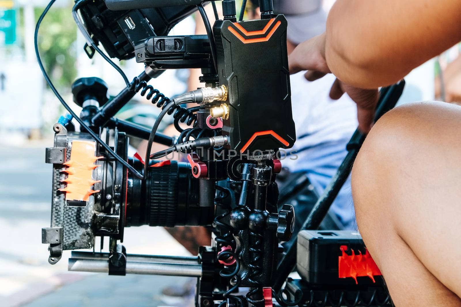 Film Crew. Behind the scenes