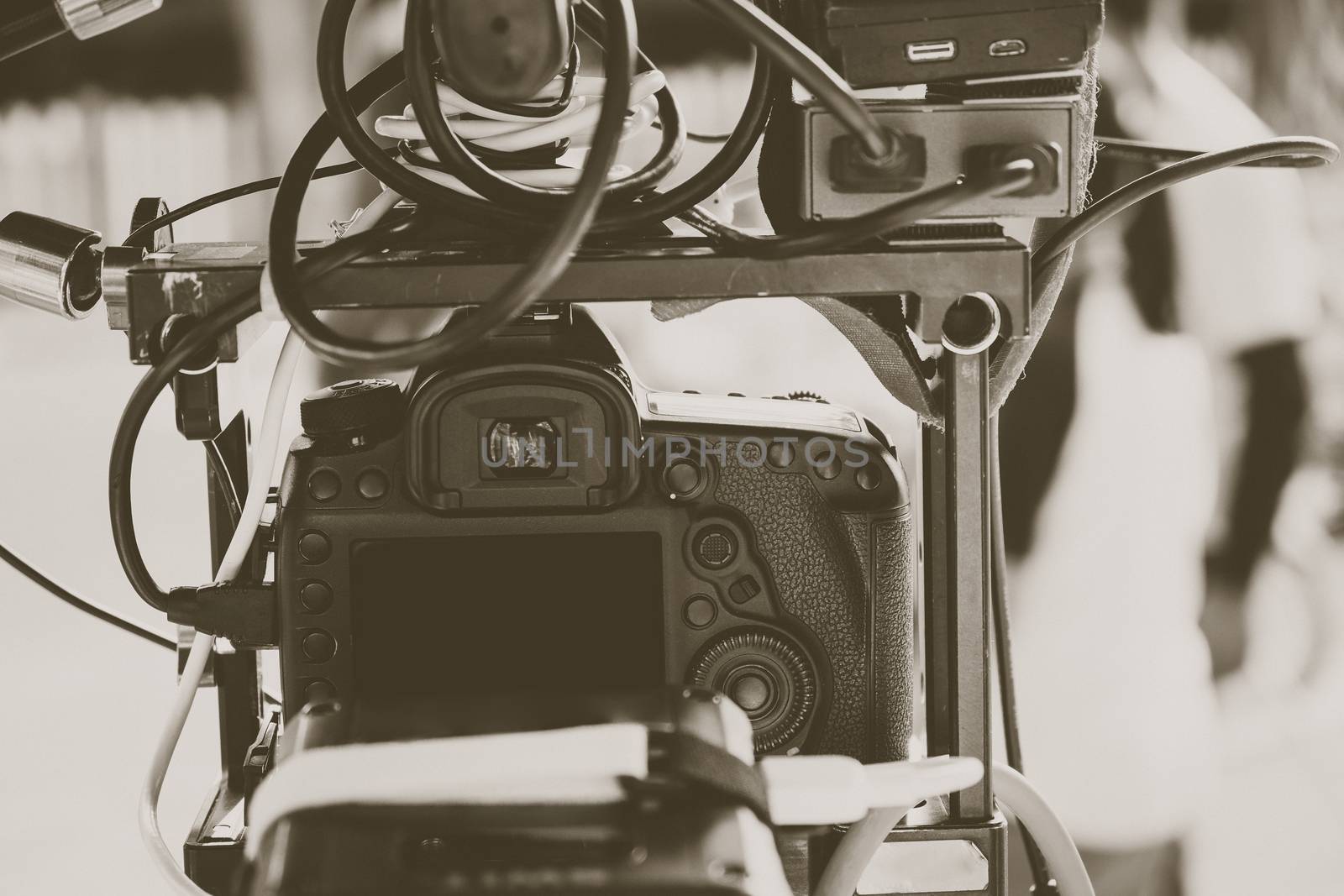 Film Crew. Behind the scenes