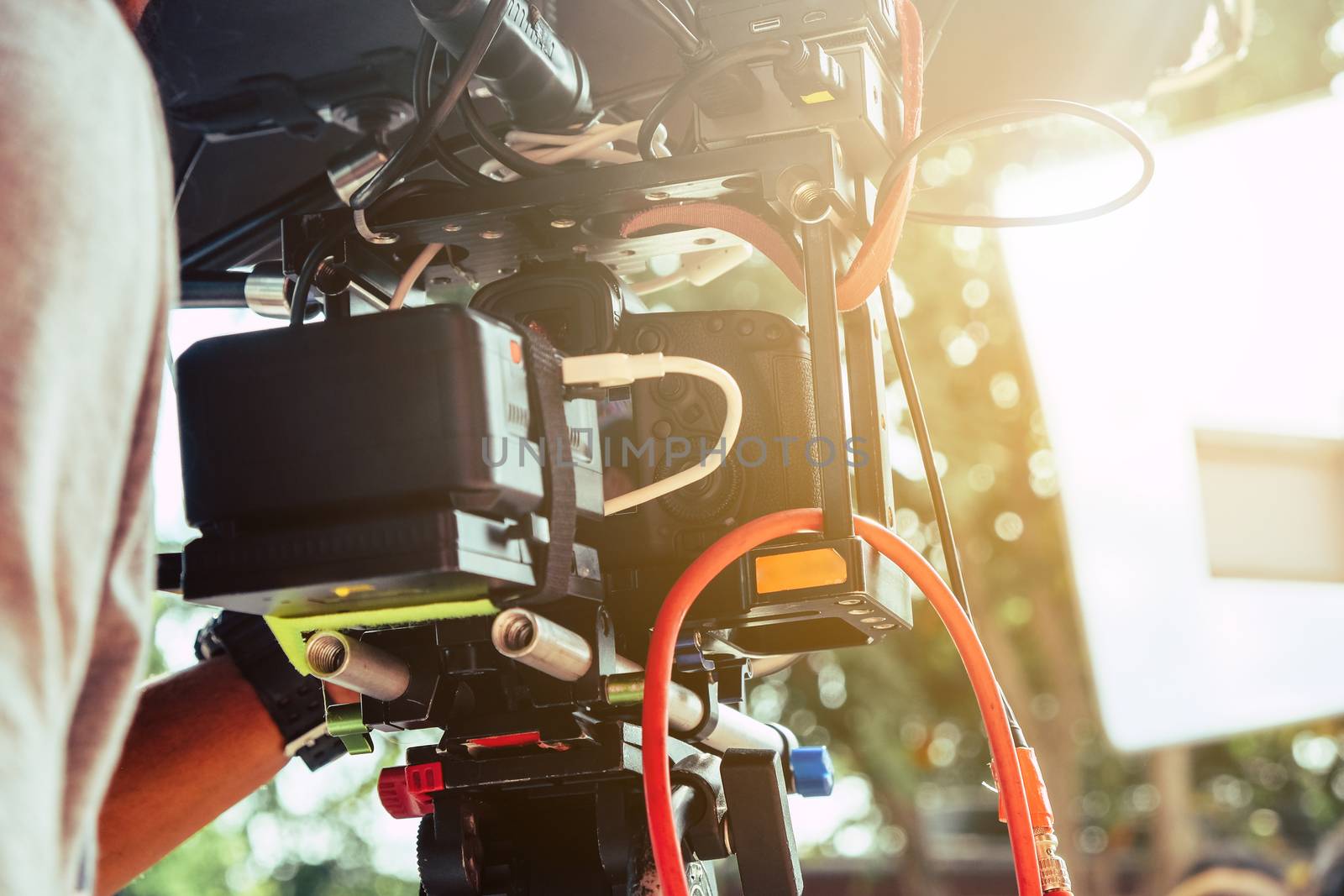 Film Crew. Behind the scenes