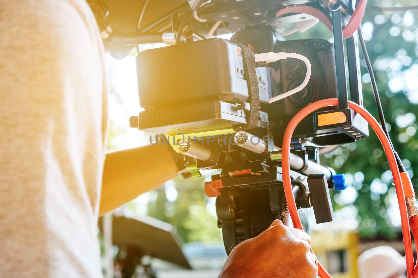 Film Crew. Behind the scenes