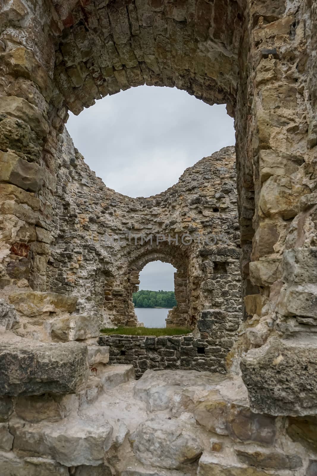 Koknese castle ruins. Latvian medieval castles. Archaeological monument of national importance. The medieval castle of Koknese was a stone castle built in the medieval castle mound in Koknese, on the bank of the Daugava. Built shortly after 1209.