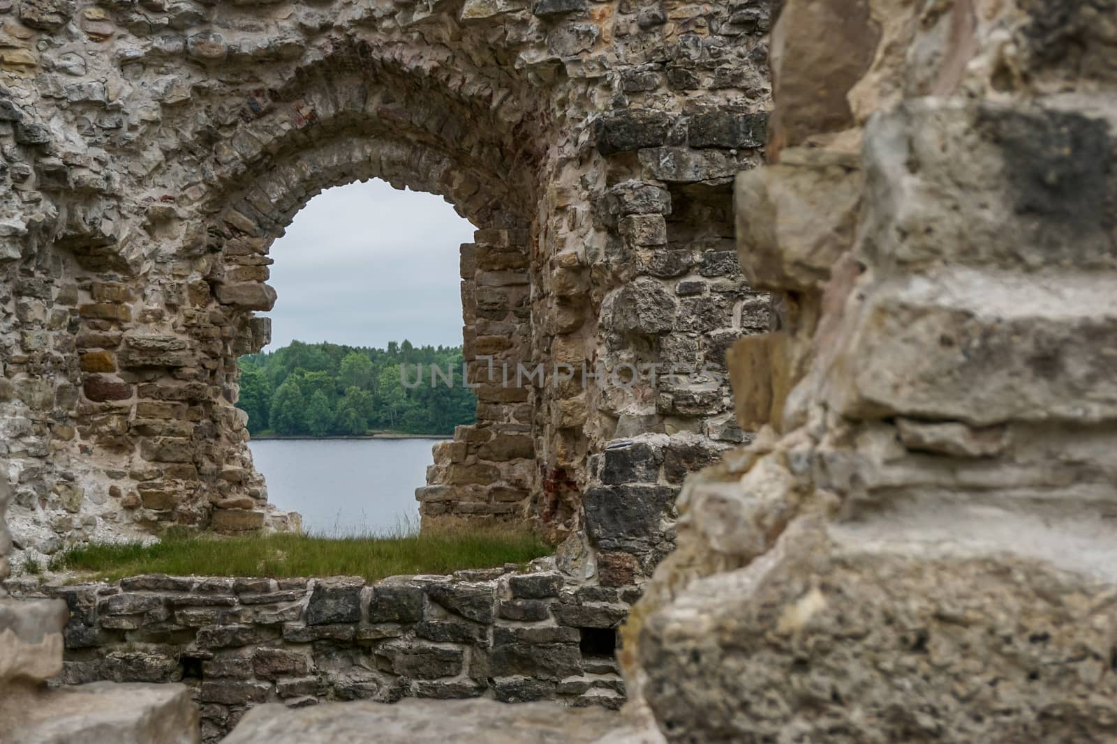 Koknese castle ruins. Latvian medieval castles. Archaeological monument of national importance. The medieval castle of Koknese was a stone castle built in the medieval castle mound in Koknese, on the bank of the Daugava. Built shortly after 1209.