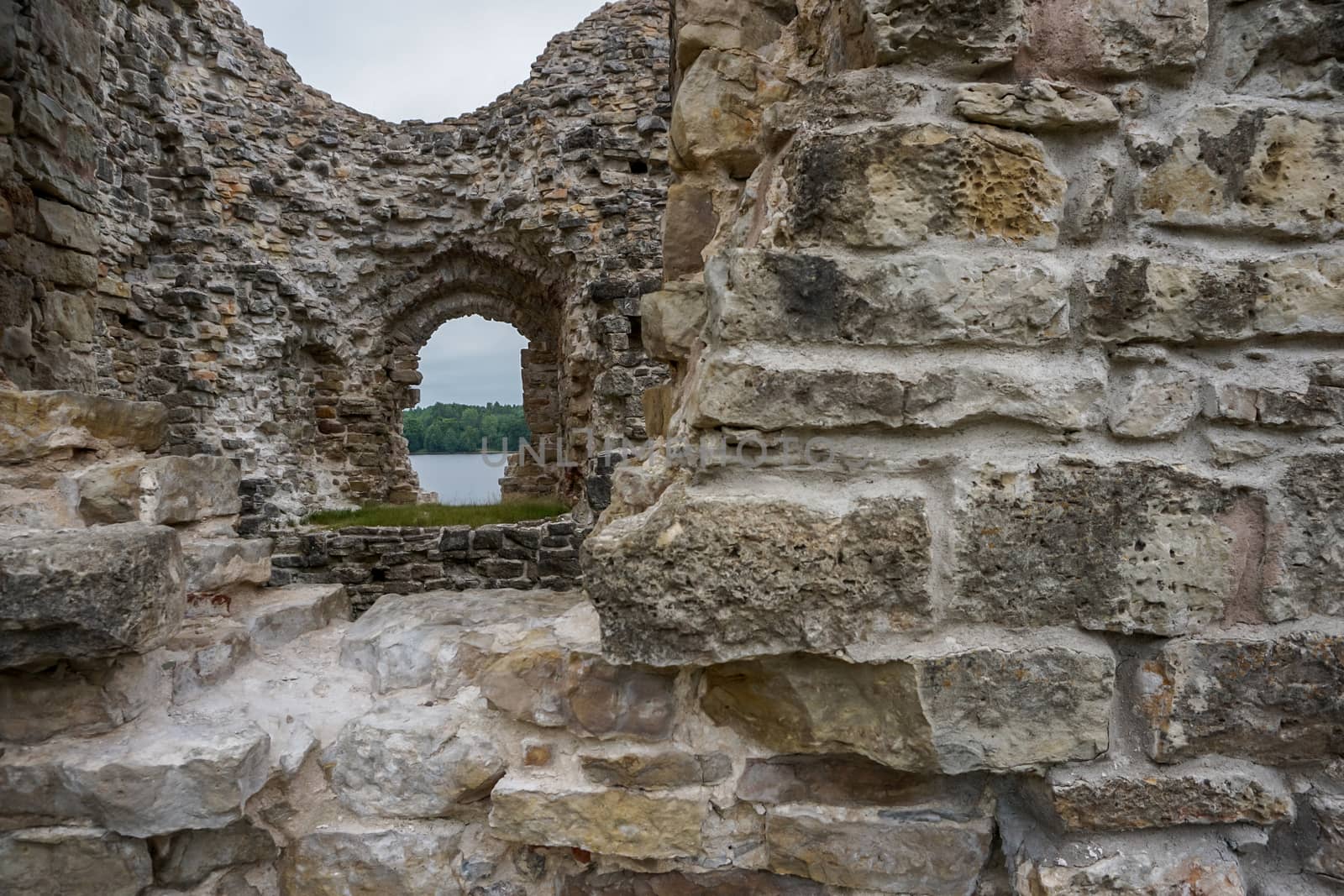 Koknese castle ruins. Latvian medieval castles. Archaeological monument of national importance. The medieval castle of Koknese was a stone castle built in the medieval castle mound in Koknese, on the bank of the Daugava. Built shortly after 1209.