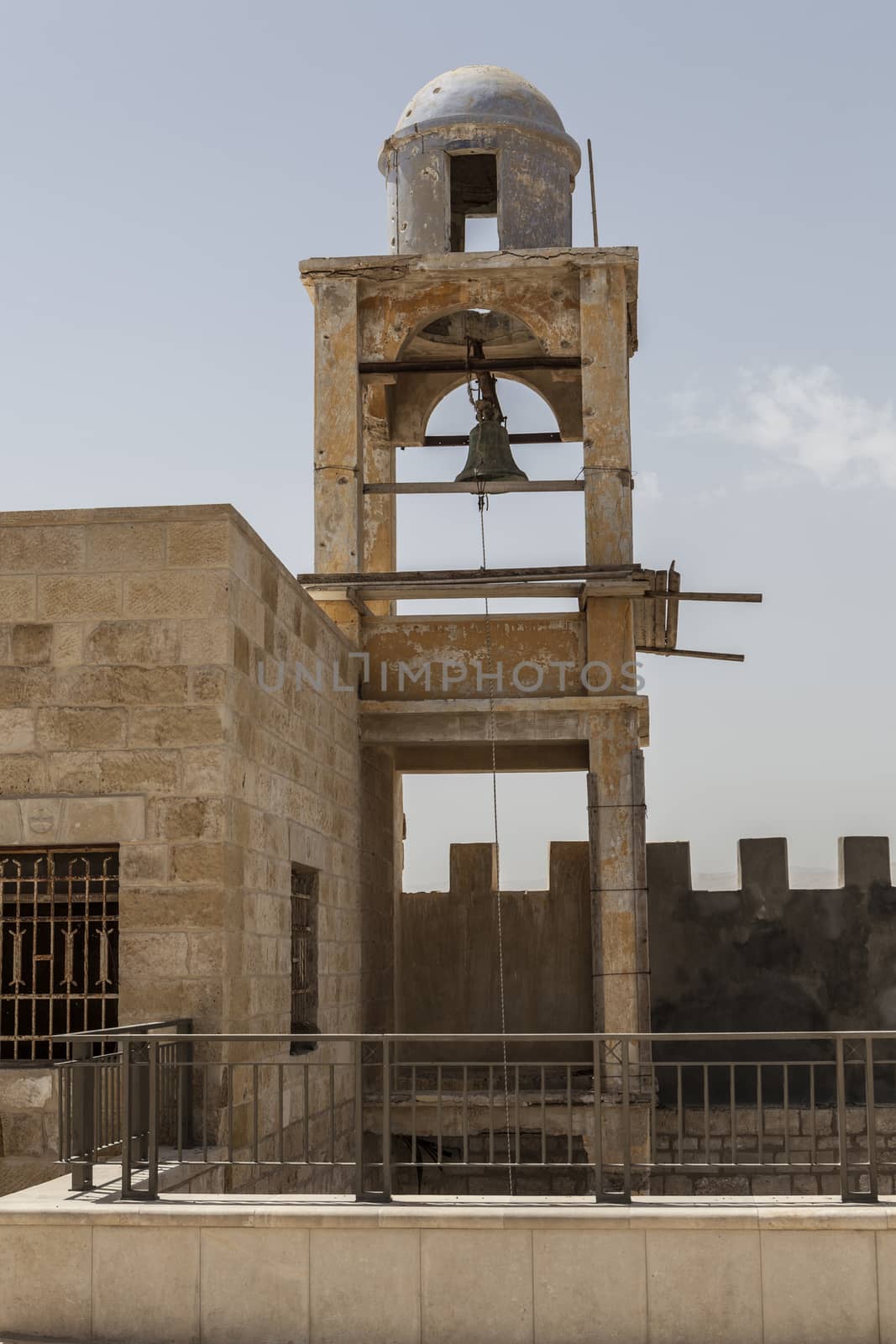 A beautiful old tower with a bell