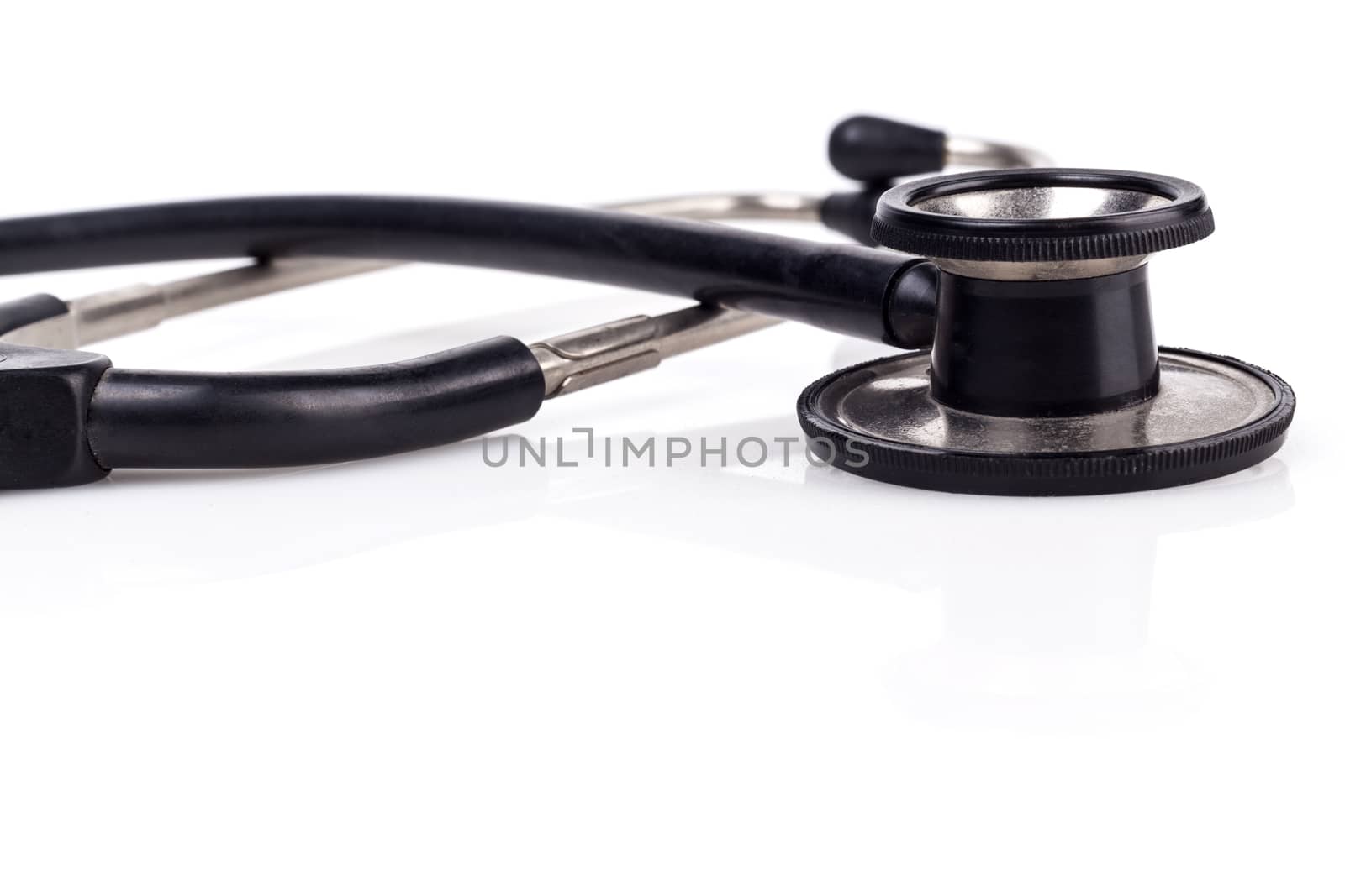 Black Stethoscope Close-up by orcearo
