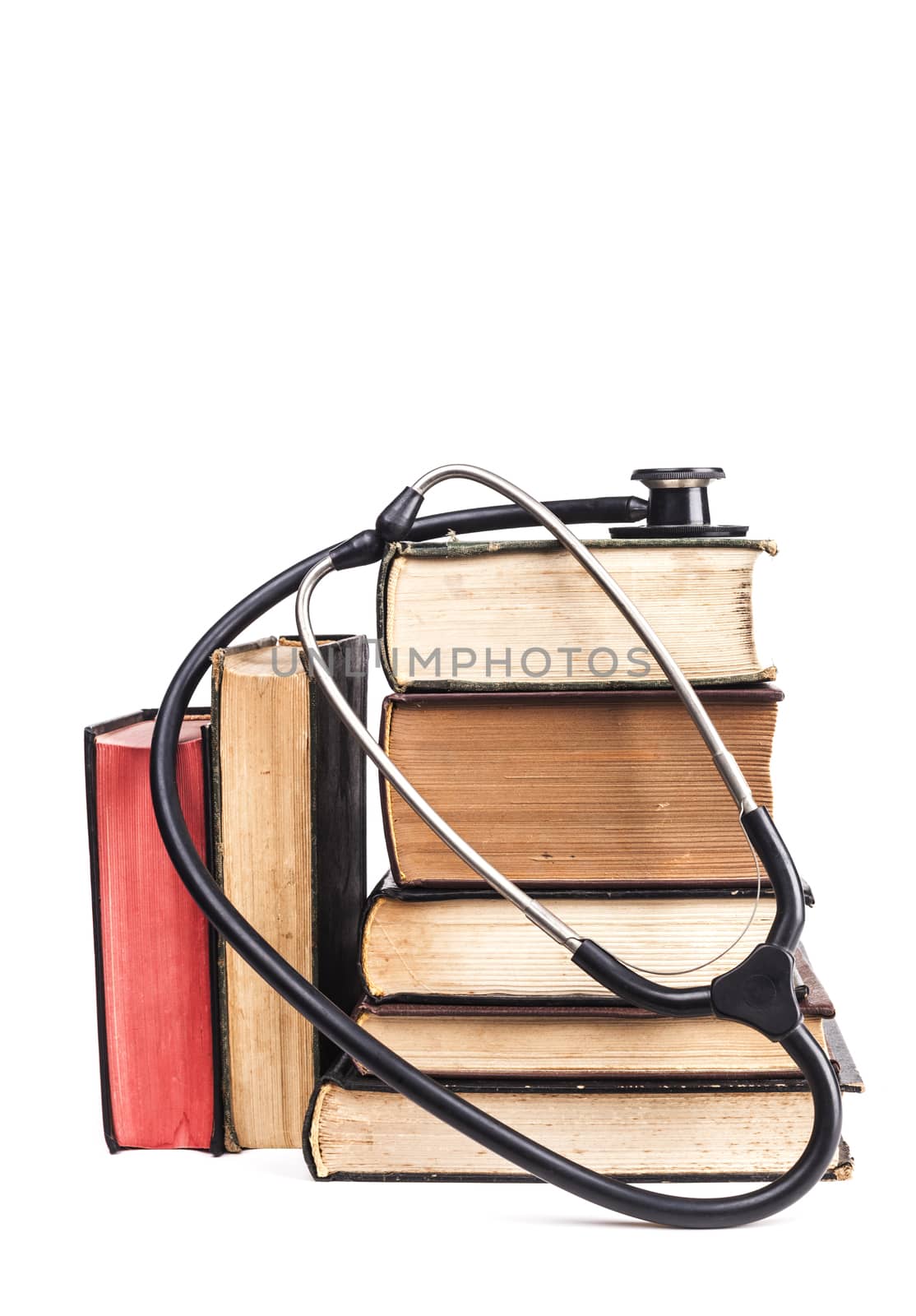 Books and Stethoscope by orcearo