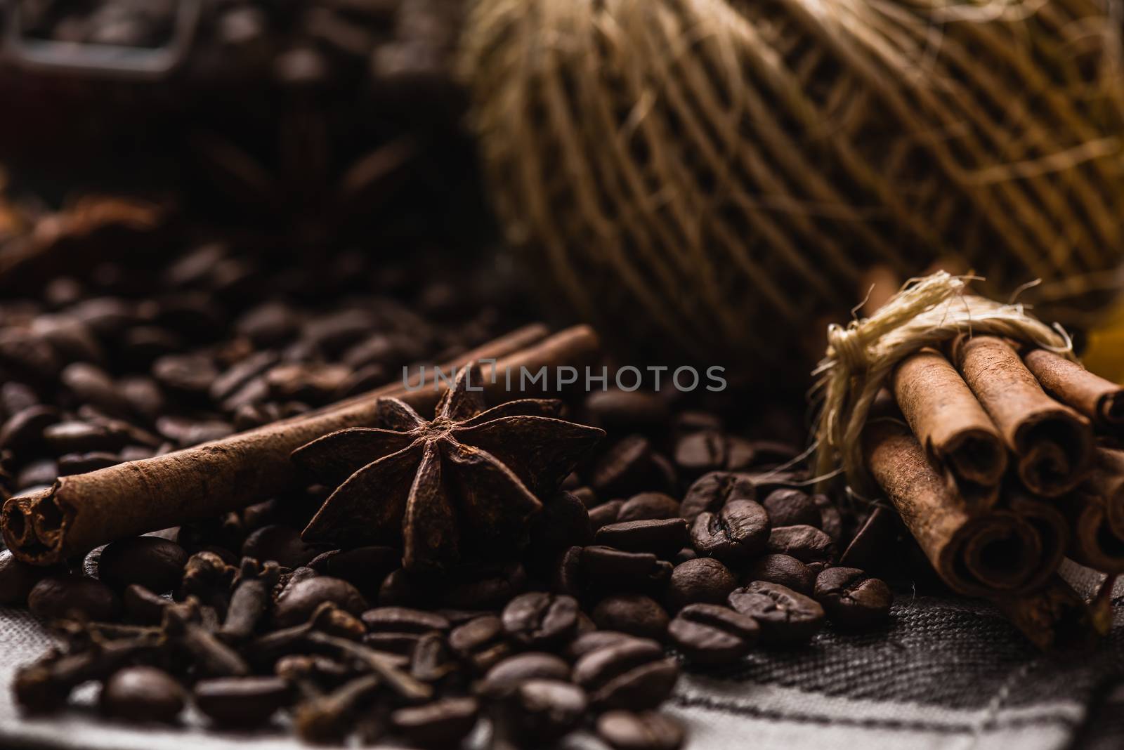 Coffee Beans with Condiment by Seva_blsv