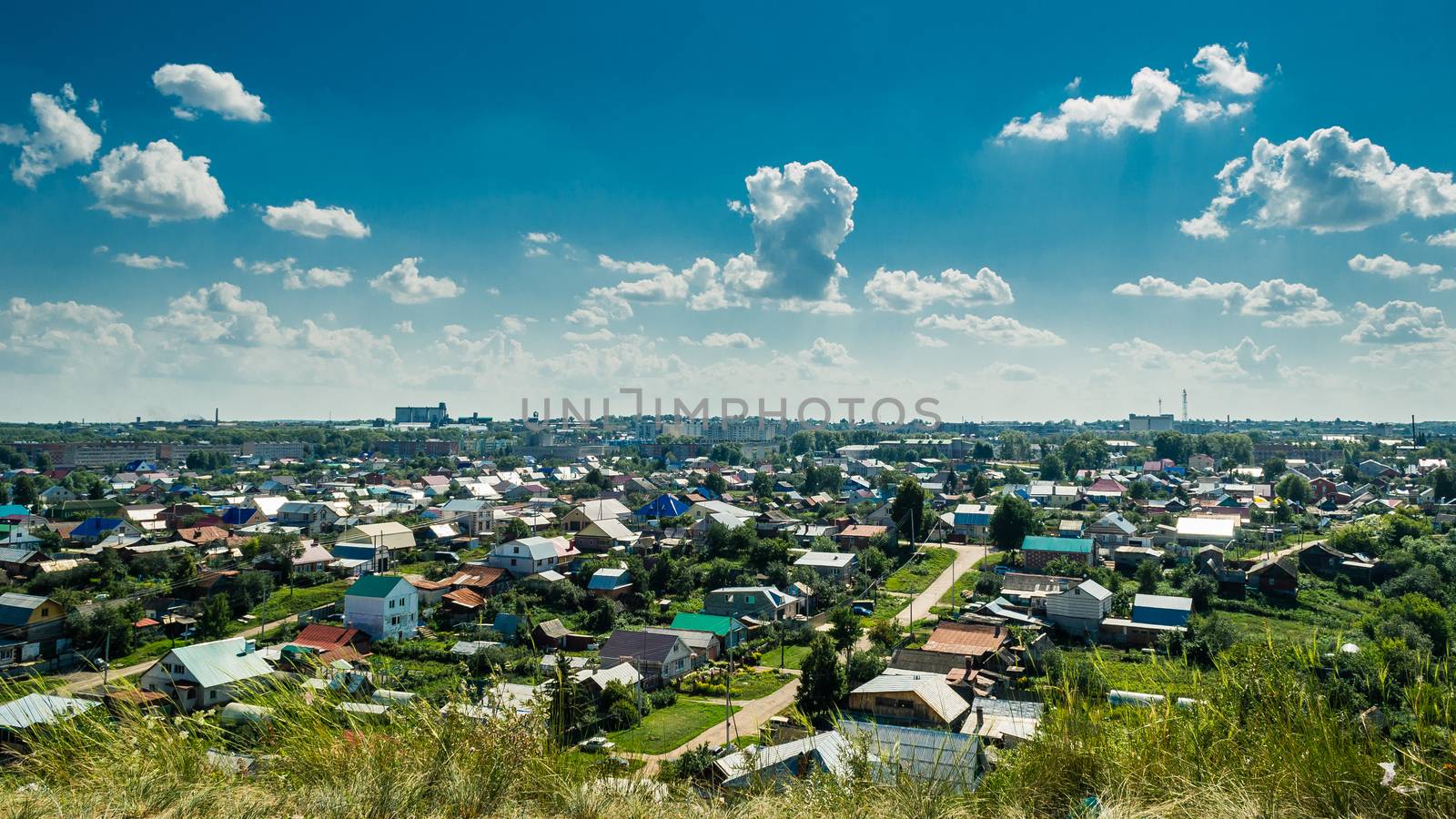 Village view from mountain