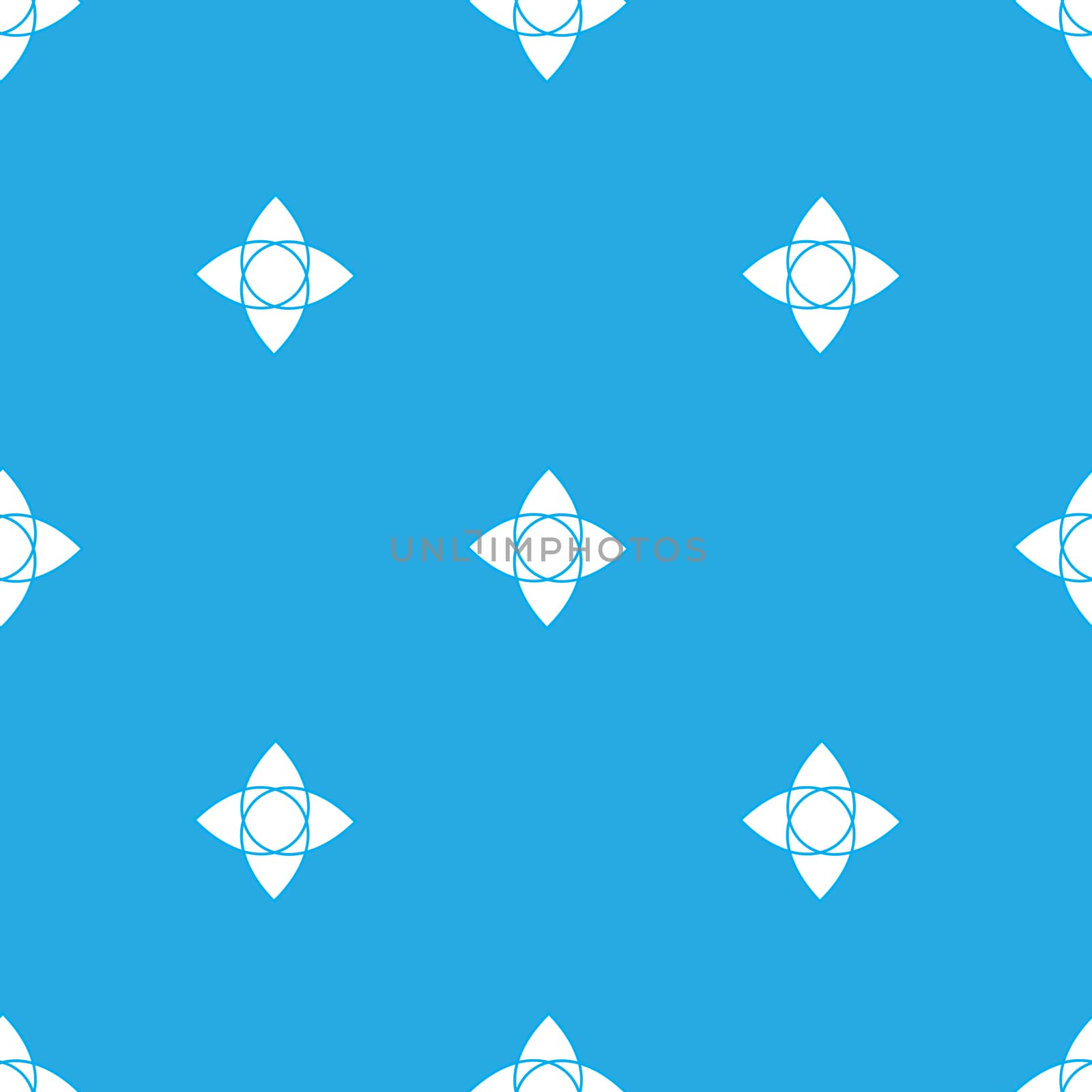 Geometry seamless pattern on the light blue background