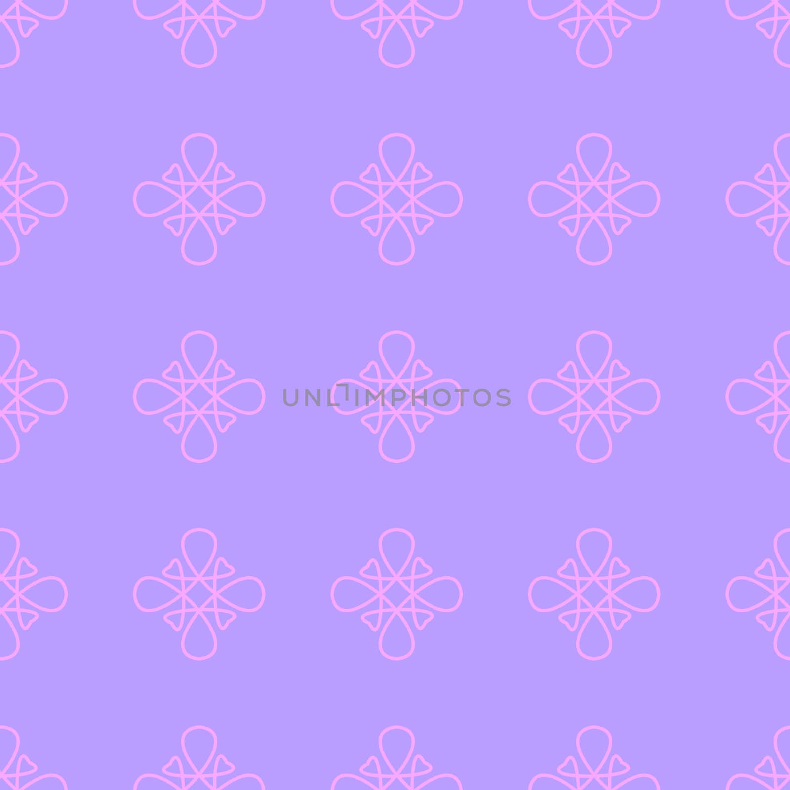 Seamless abstract vector pattern on the light violet background