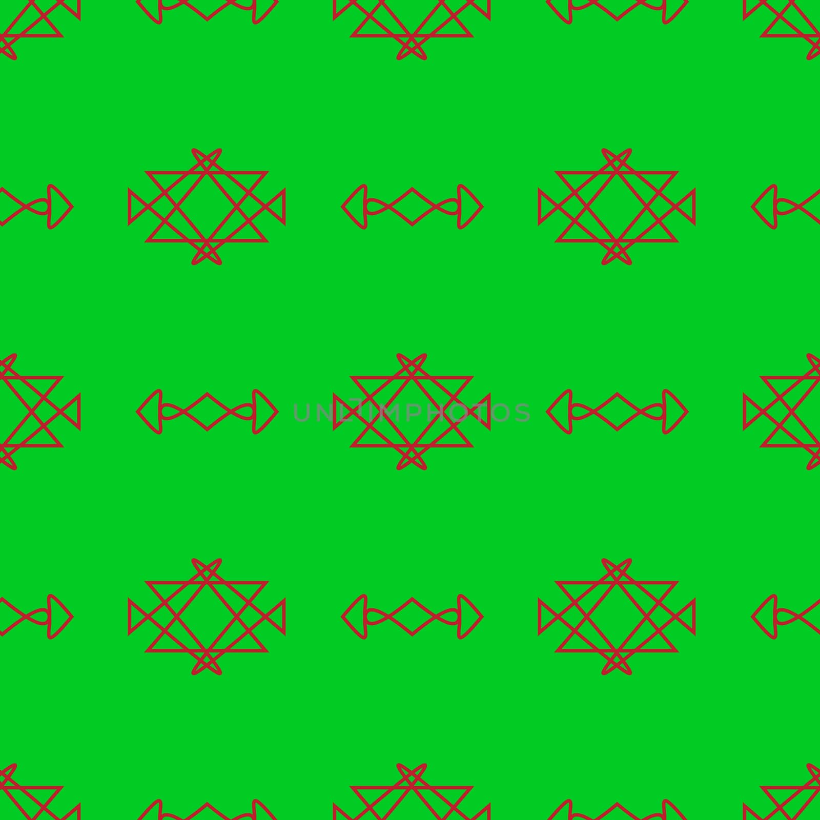 Seamless abstract vector pattern on the neon green background
