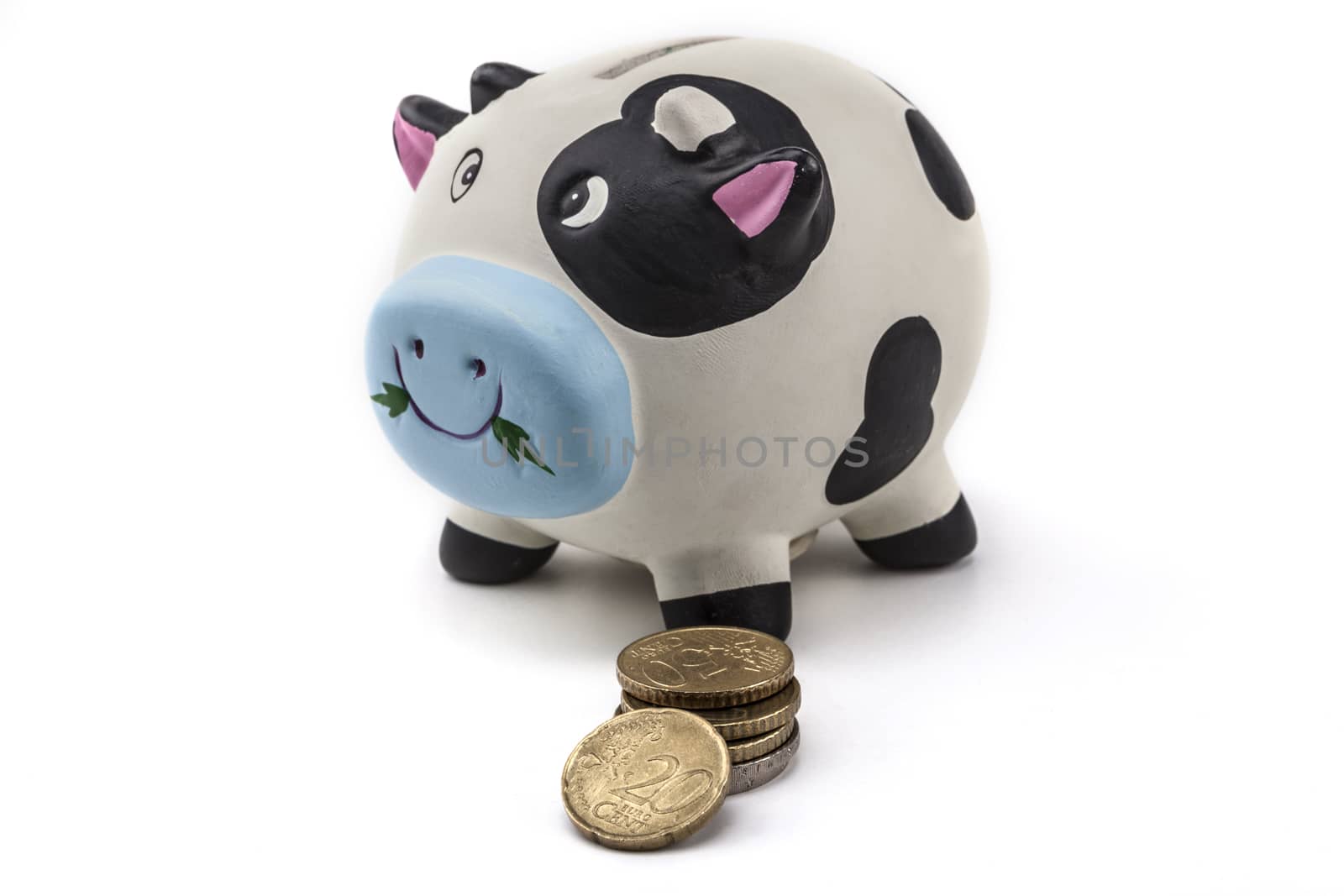 Coins And Piggy Bank by orcearo