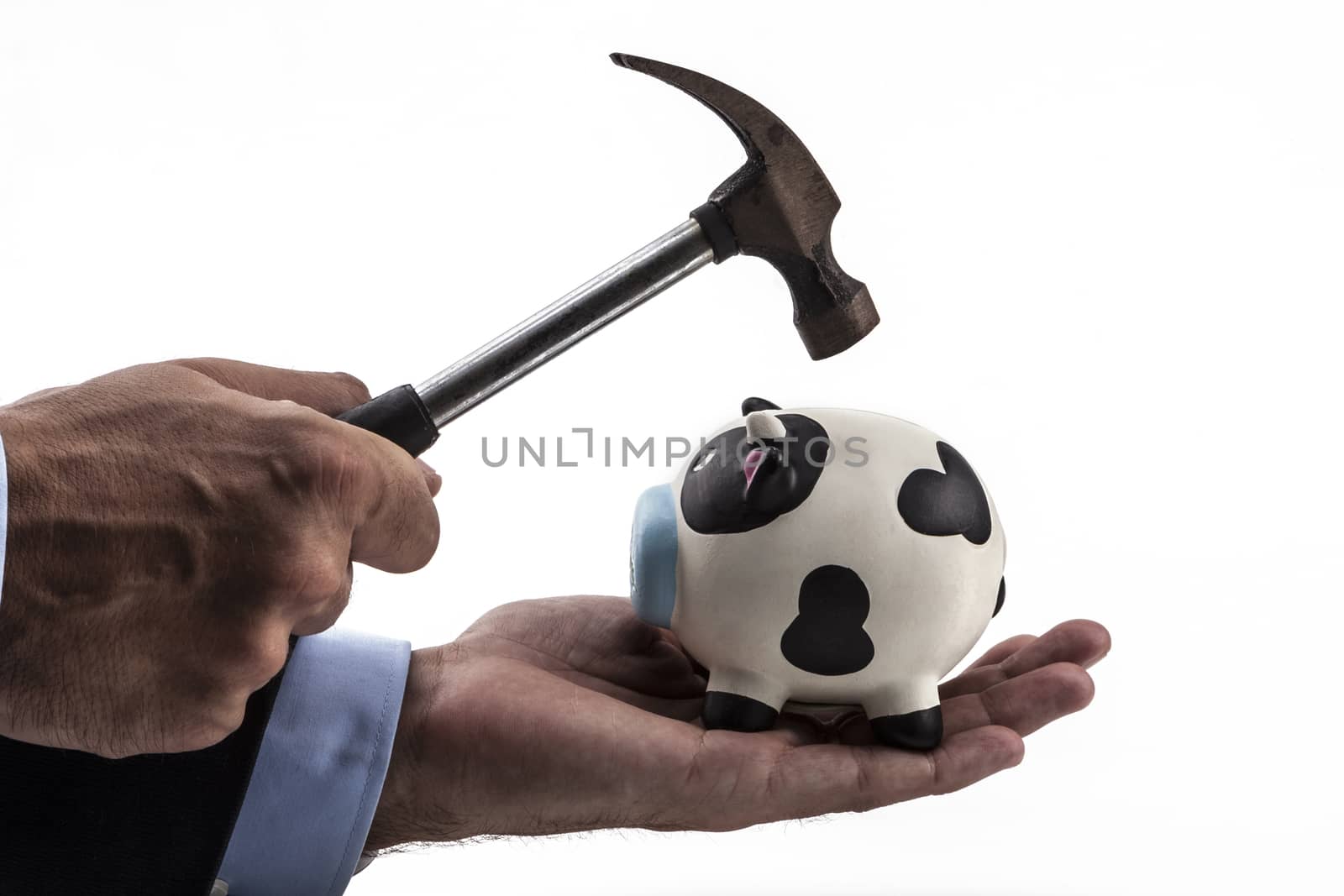 Holding A Piggy Bank by orcearo