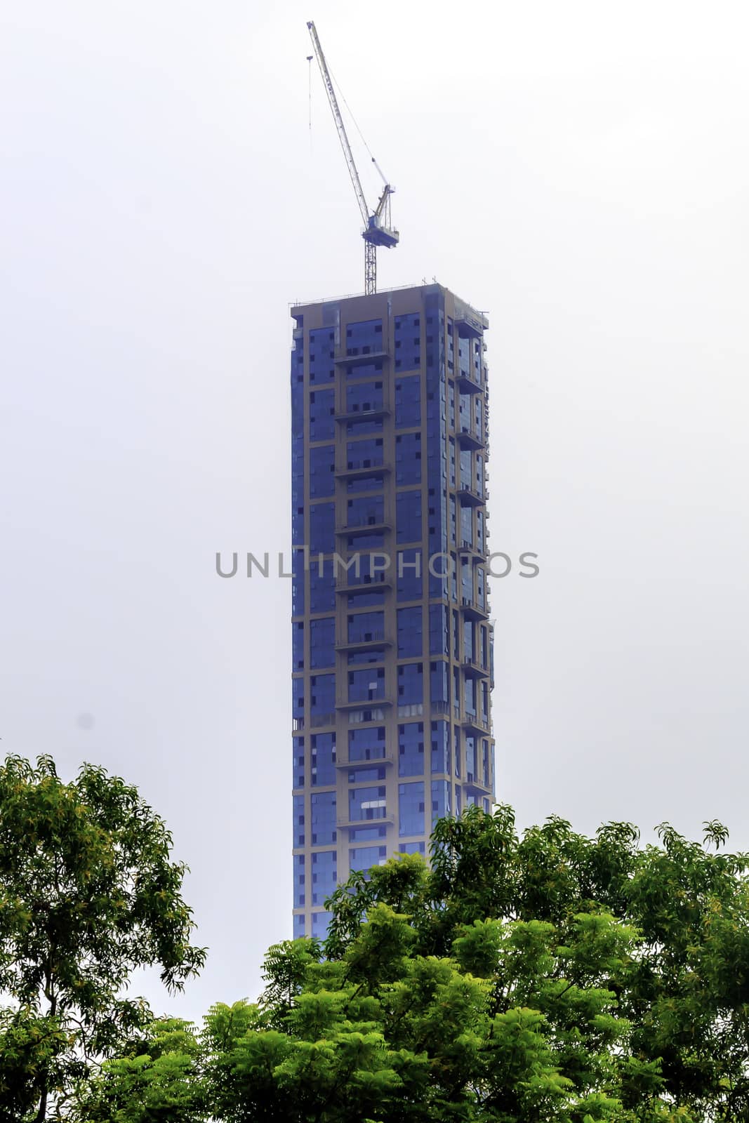 CHATTERJEE INTENATIONAL CENTRE, KOLKATA / INDIA ASIA - AUGUST 31 2018: Recently renovated and completely new modern look of Calcutta"s famous tallest building by sudiptabhowmick