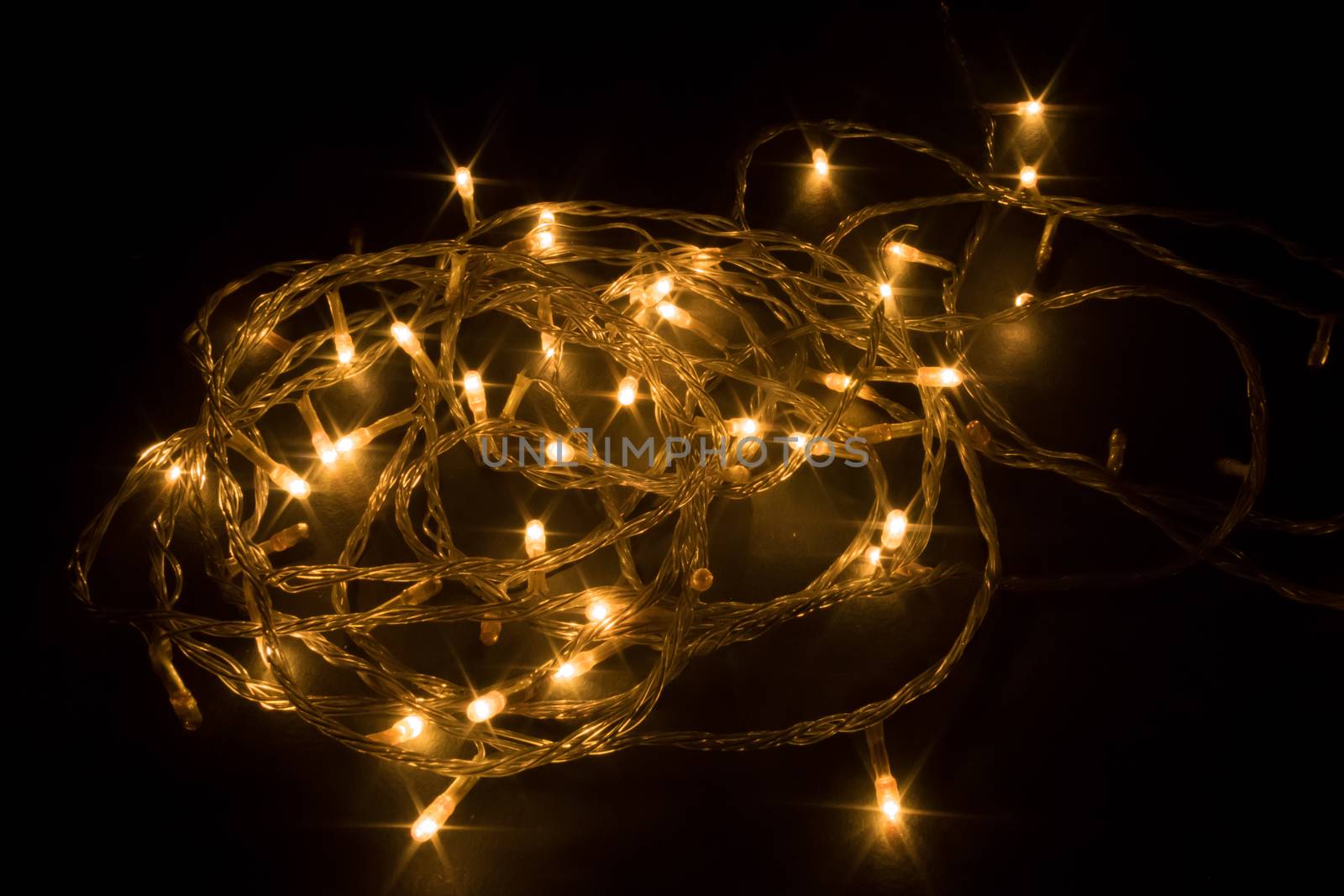 Decorated traditional garland of lights. by sudiptabhowmick