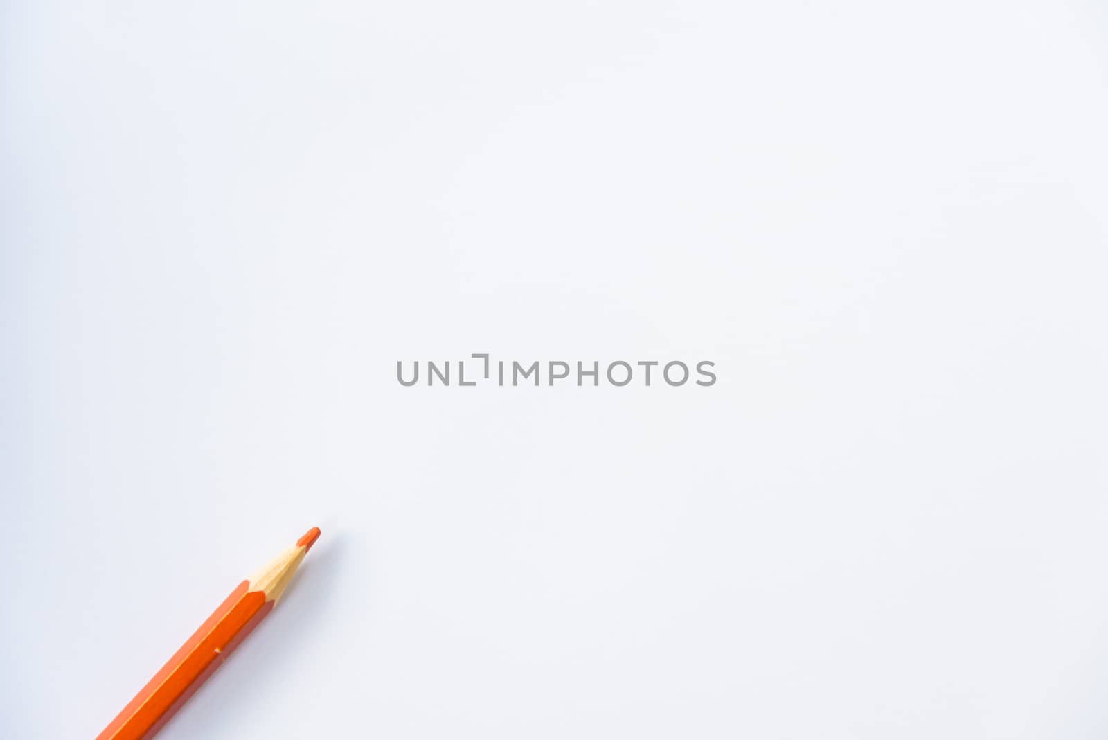 Colour pencils on white background, isolated