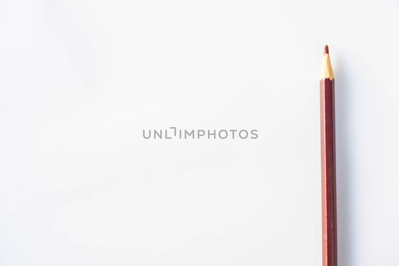 Colour pencils on white background, isolated