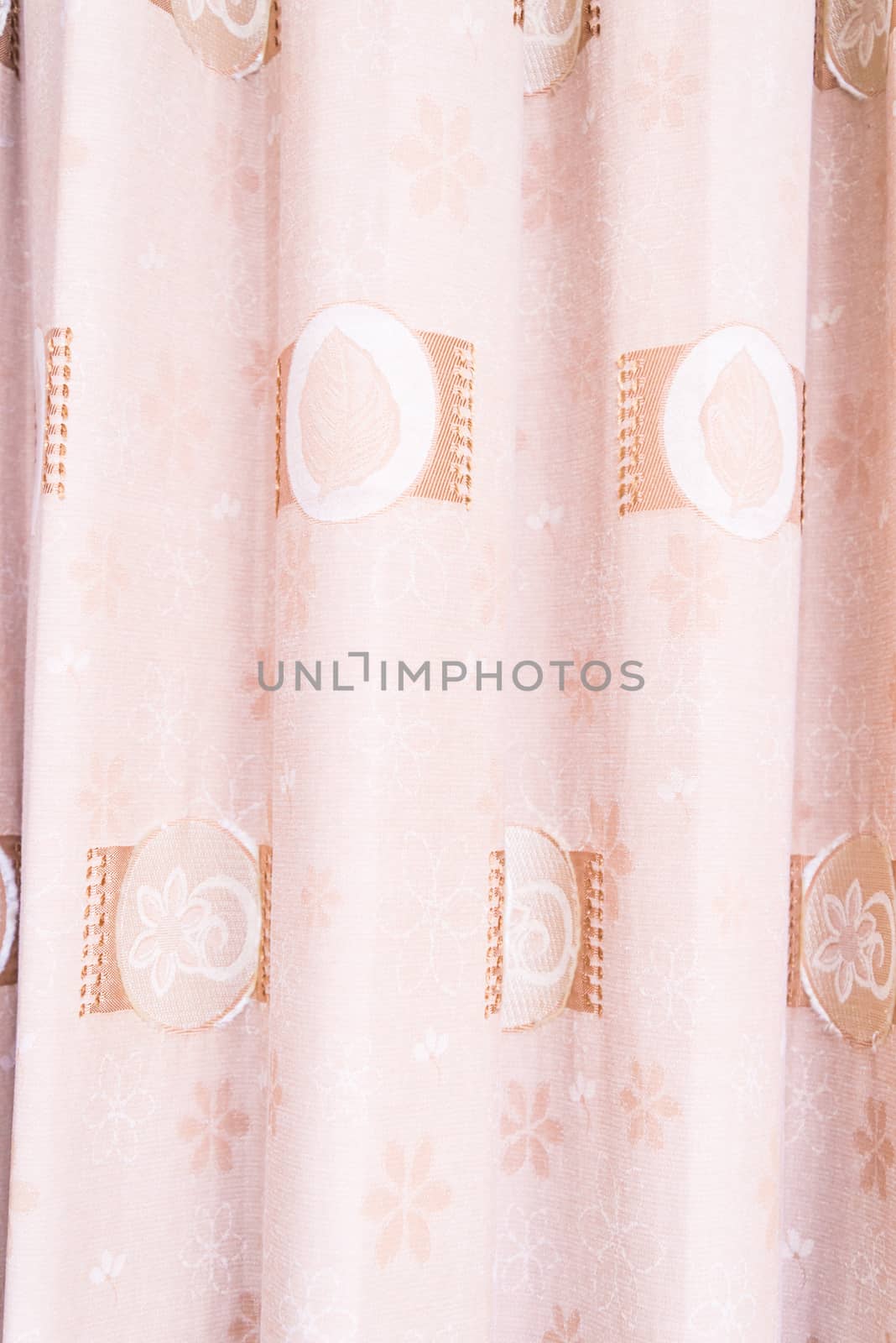 Zoom shot of Pink Curtain for background.