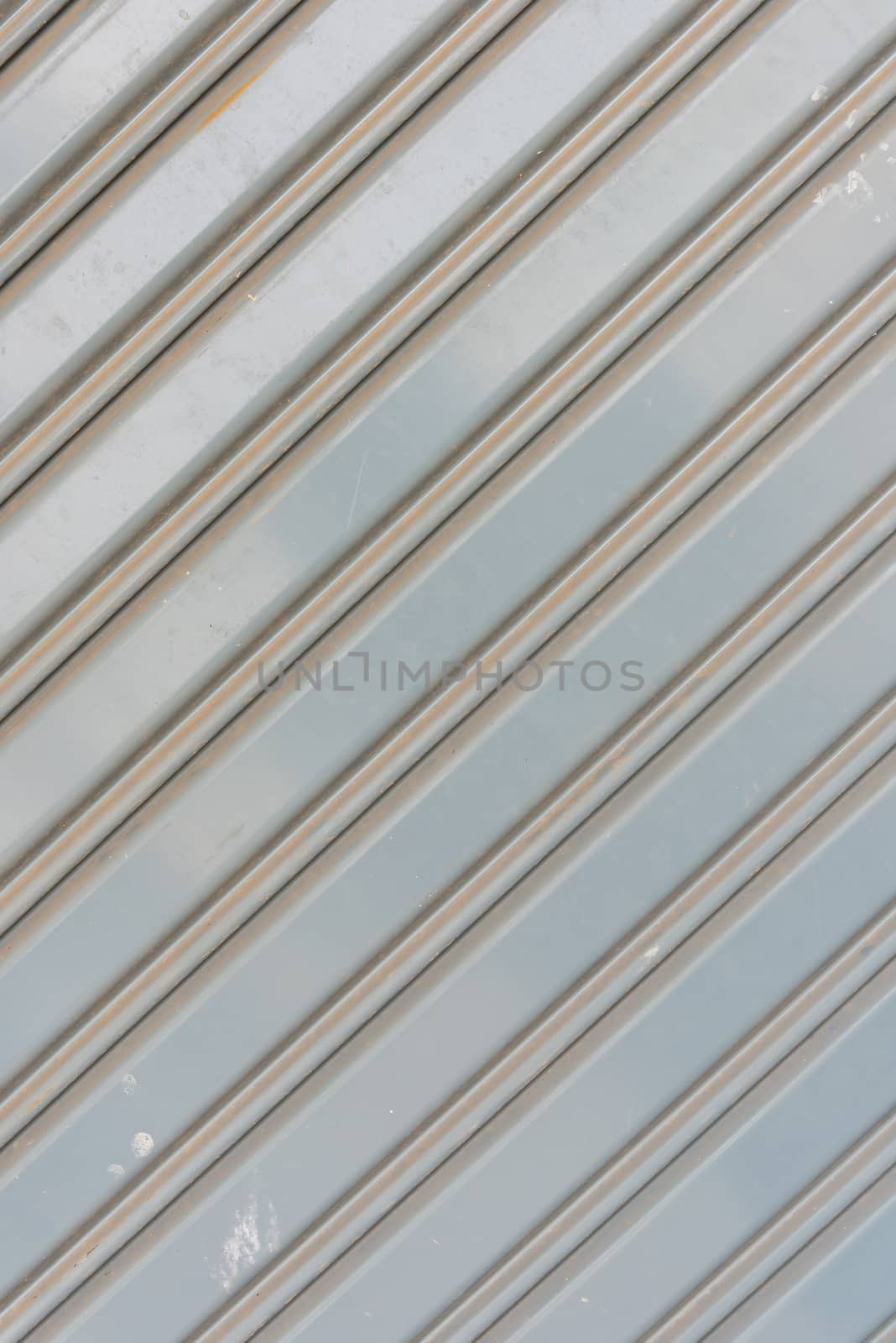 Zoom shot of Steel shutters for background.