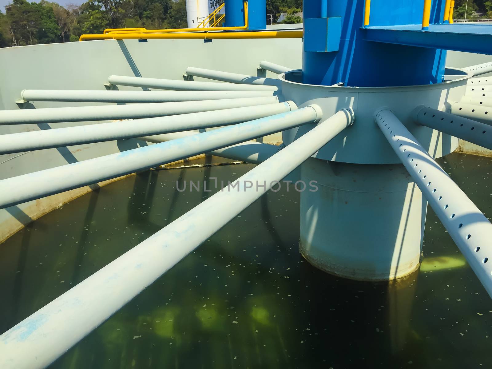 Water treatment plants of the Waterworks in Thailand.