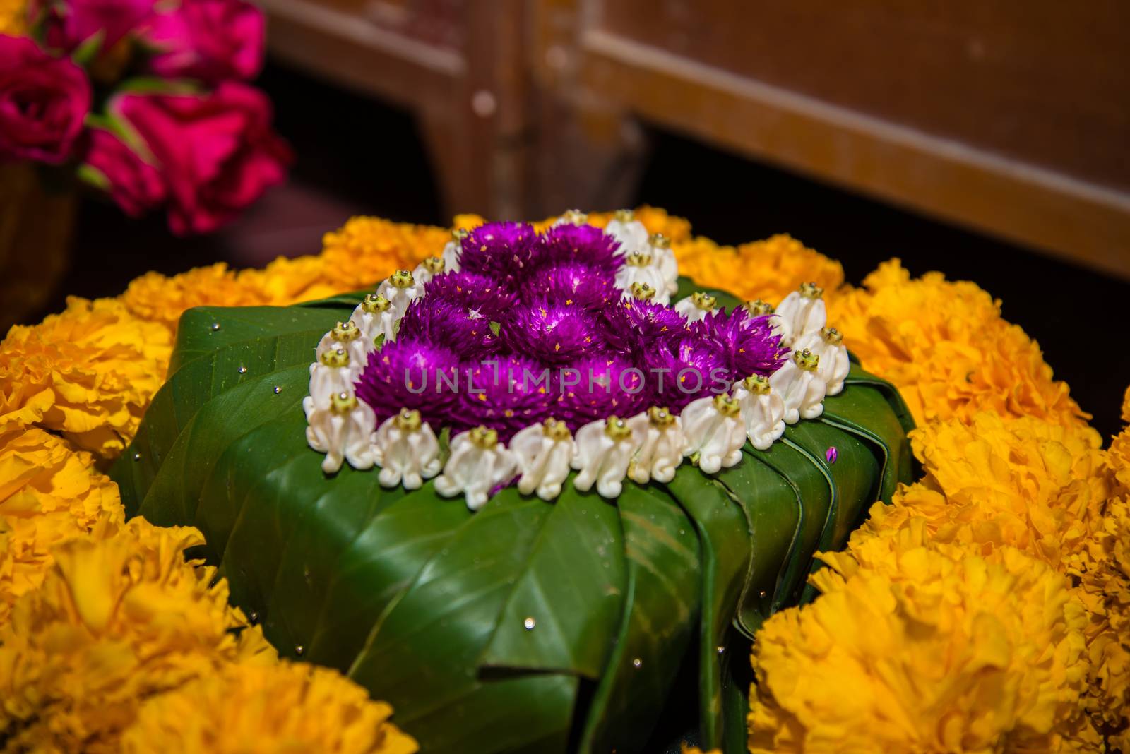 Flowers for weddings in Thailand. custom, tradition.