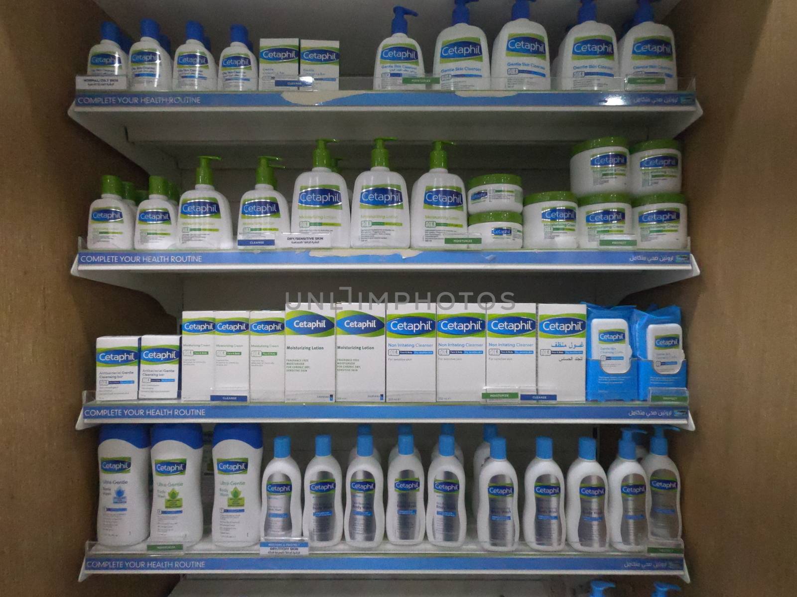 Cetaphil Display in Chemist Store