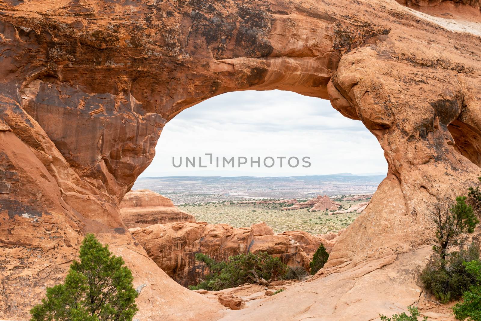 Partition Arch in Devils Garden Trail in Arches National Park, Utah by Njean