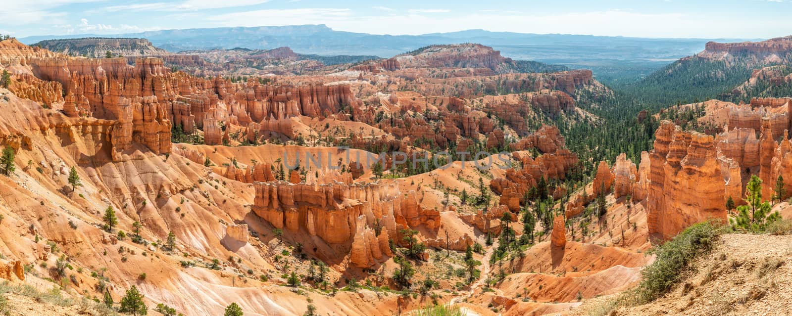 View of Bryce Amphitheater from Sunrise Point of Bryce Canyon National Park, Utah