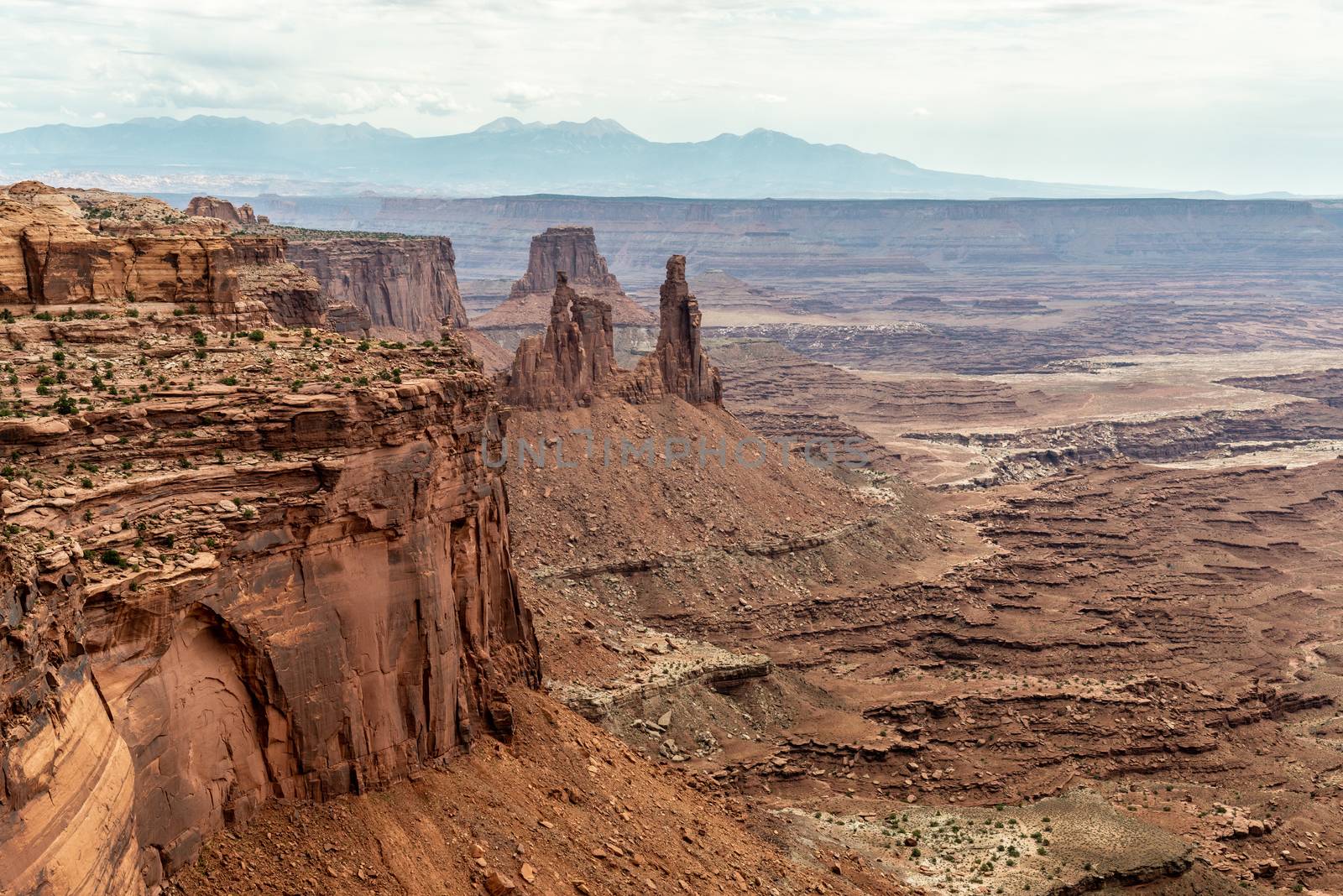 View from Mesa Arch in Canyonlands National Park, Utah by Njean