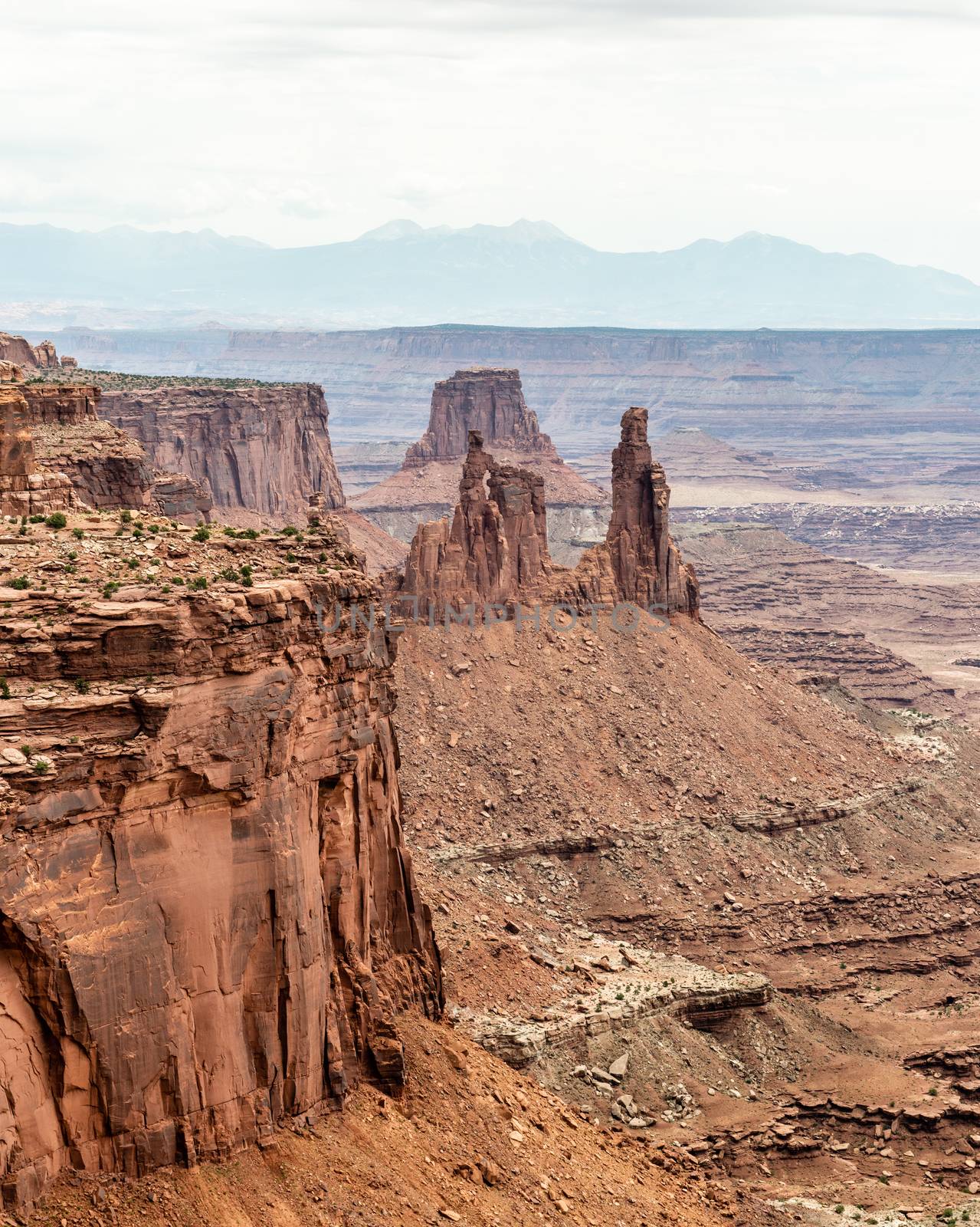 View from Mesa Arch in Canyonlands National Park, Utah by Njean
