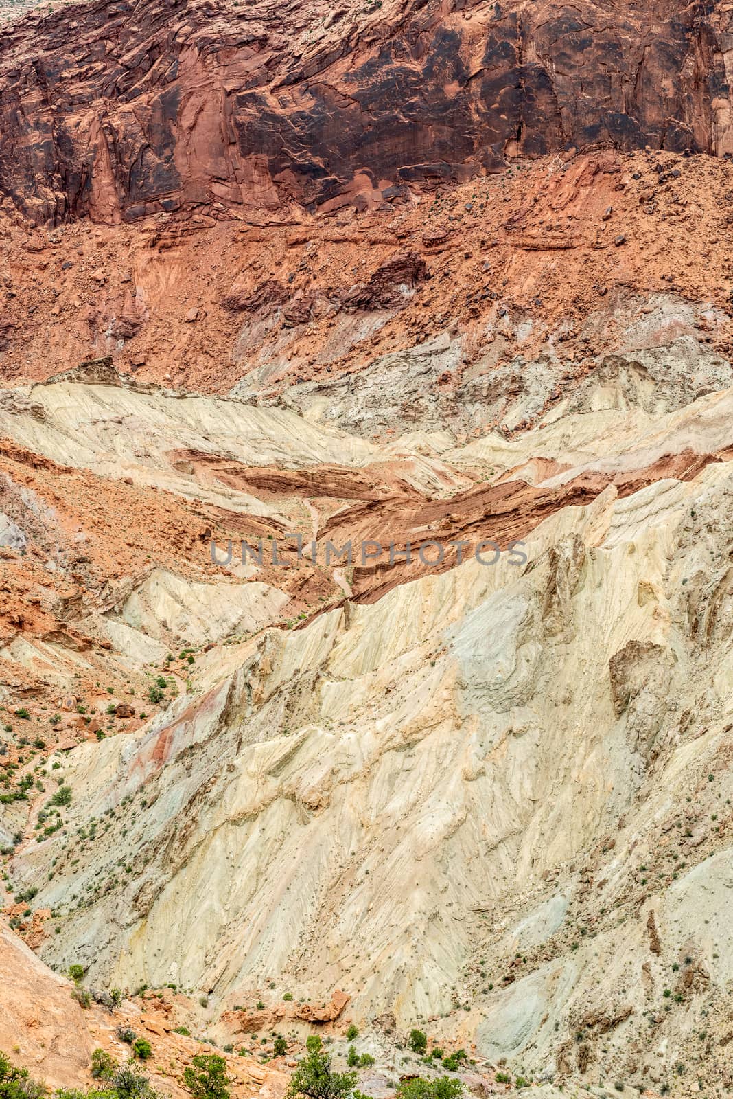 Overlook of Upheaval Dome in Canyonlands National Park, Utah by Njean