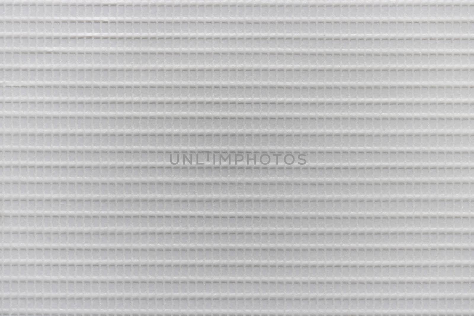 Texture of white hard plastic grate, abstract pattern background