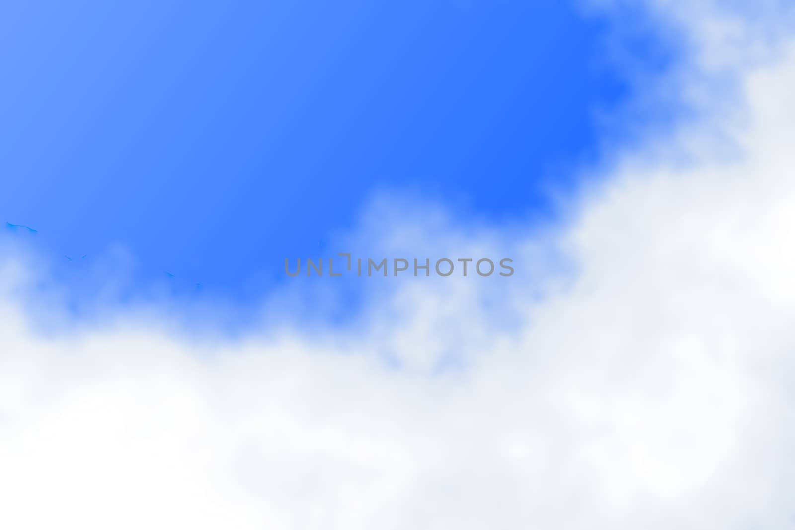 Fluffy clouds with blue sky in the afternoon by mouu007