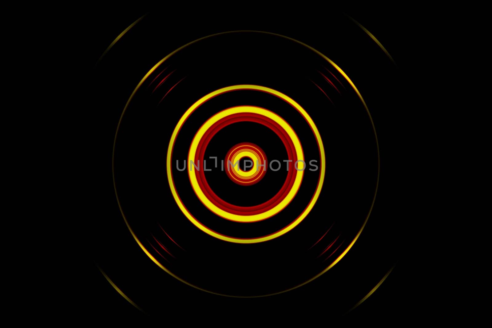 Orange galaxy spiral with circle spin effect, abstract background