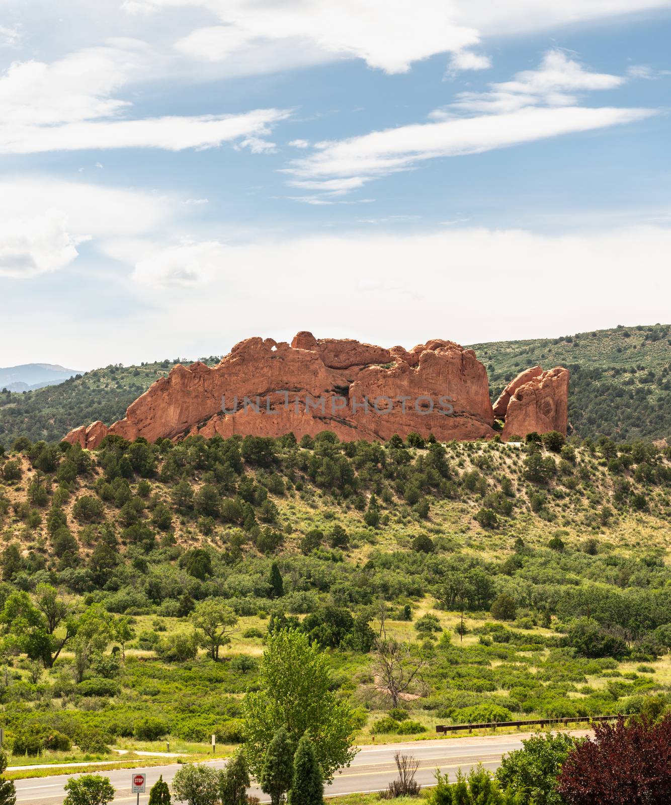 North Gateway Rock in the Garden of the Gods, Colorado by Njean