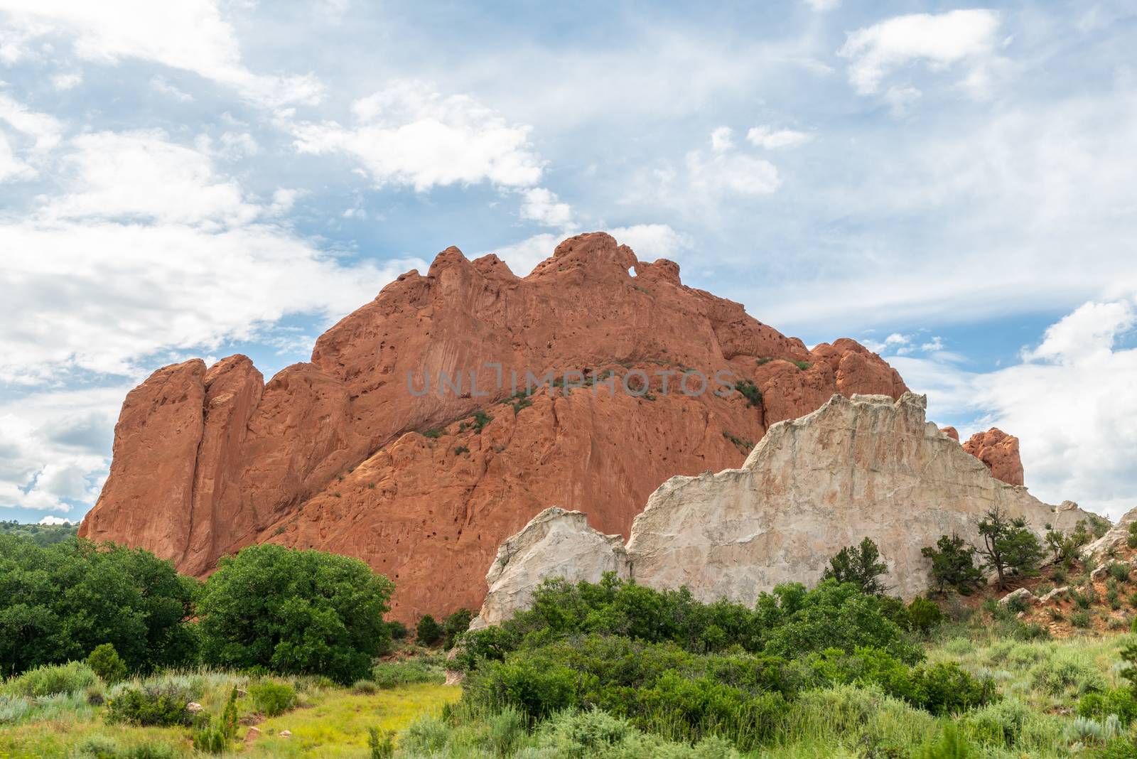 Kissing Camels atop North Gateway Rock along the Central Garden Trail in Garden of the Gods, Colorado by Njean