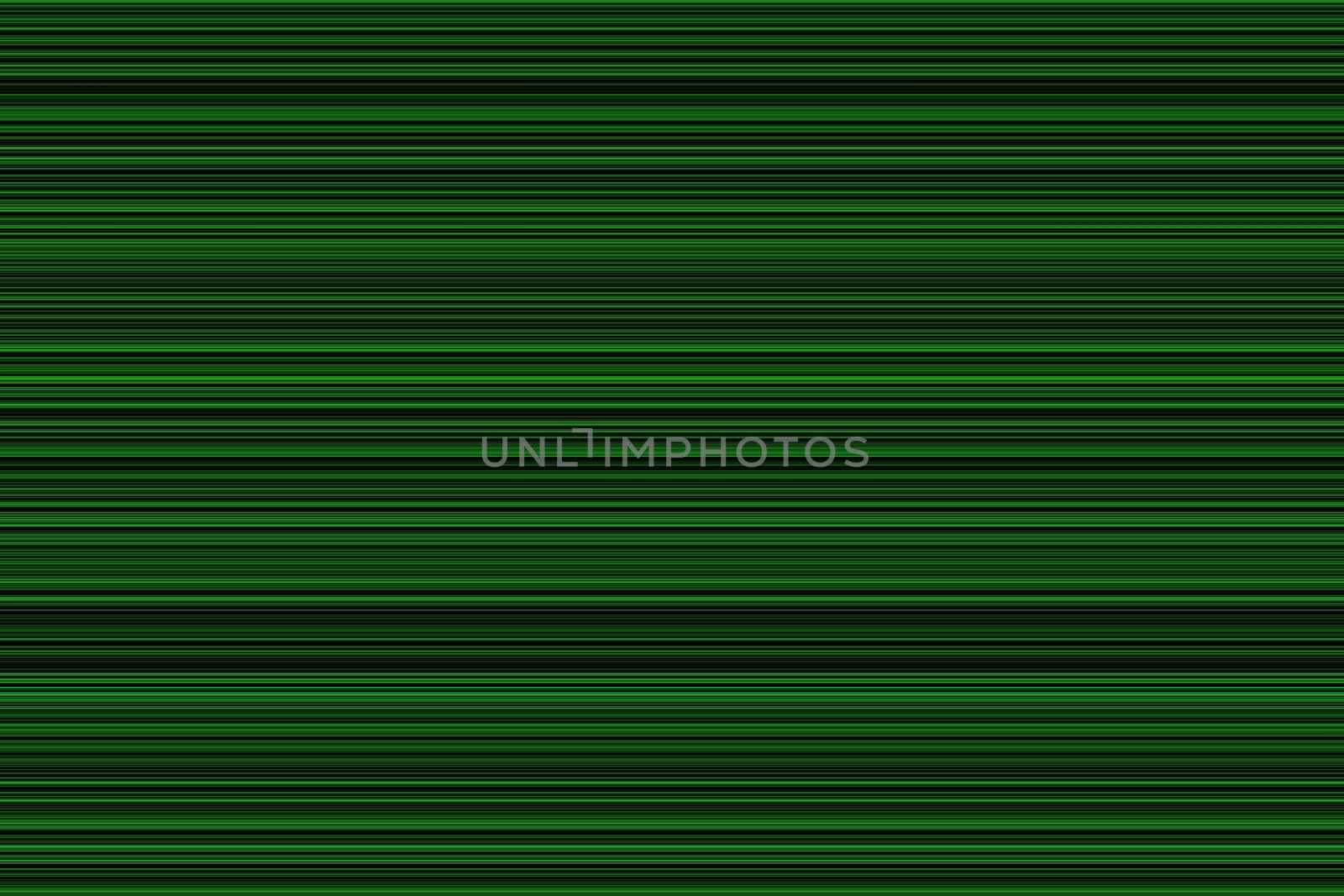Green digital sound wave horizontal pattern or speed lines, abstract background