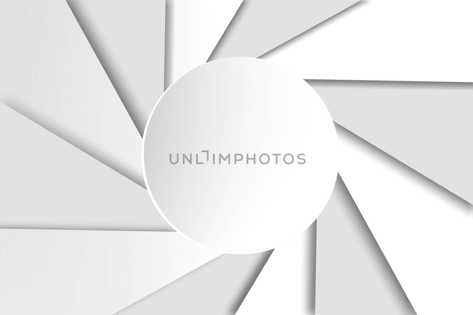 Gray camera shutter aperture, abstract background
