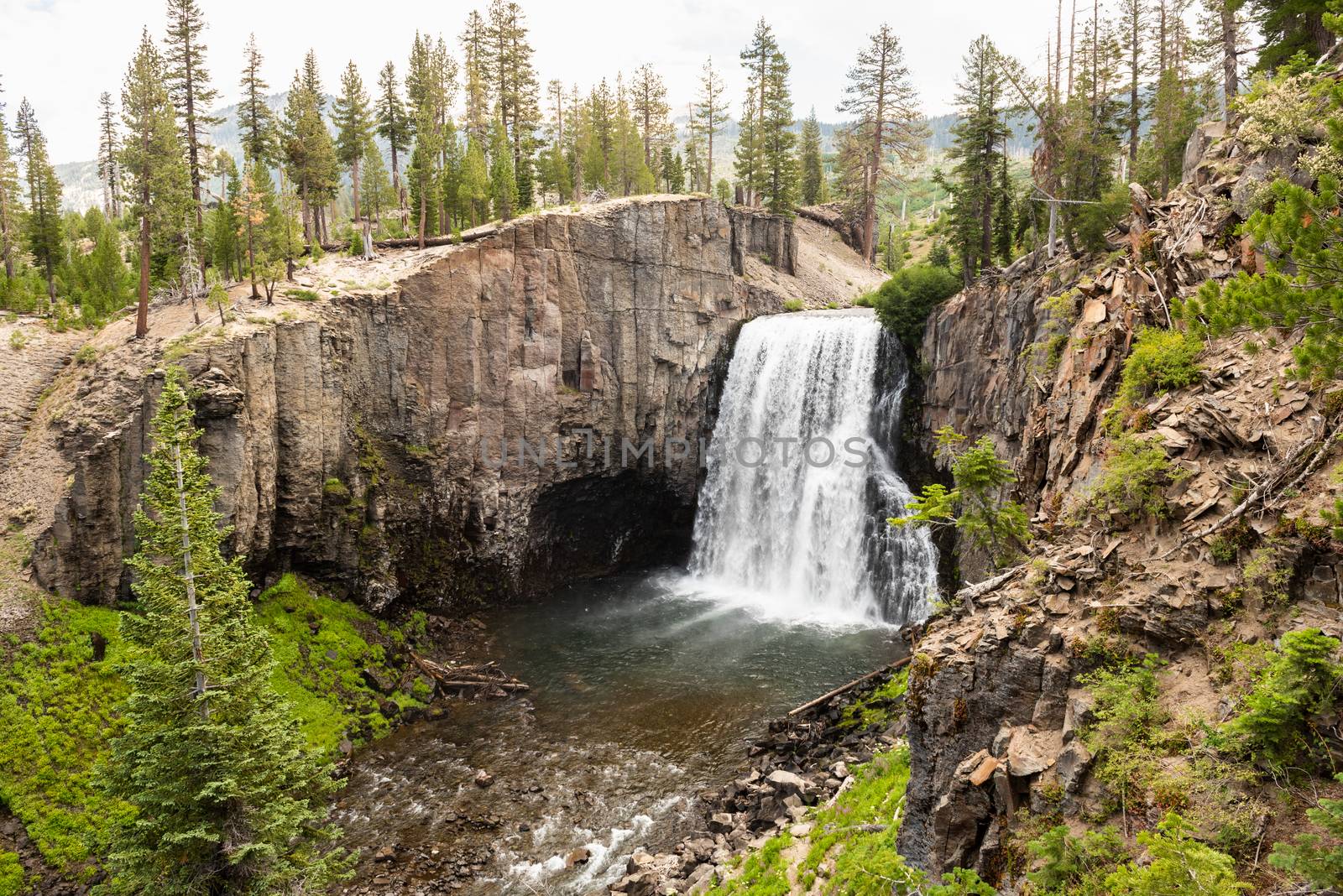 Rainbow Falls in Devils Postpile National Monument, Ansel Adams Wilderness, Inyo National Forest, California by Njean