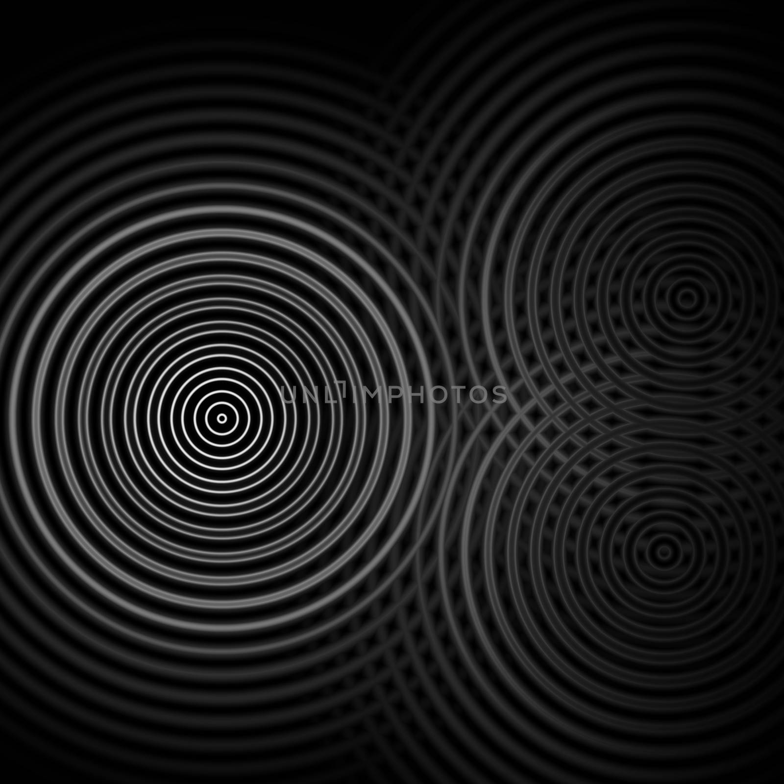 Abstract background, white sound waves oscillating
