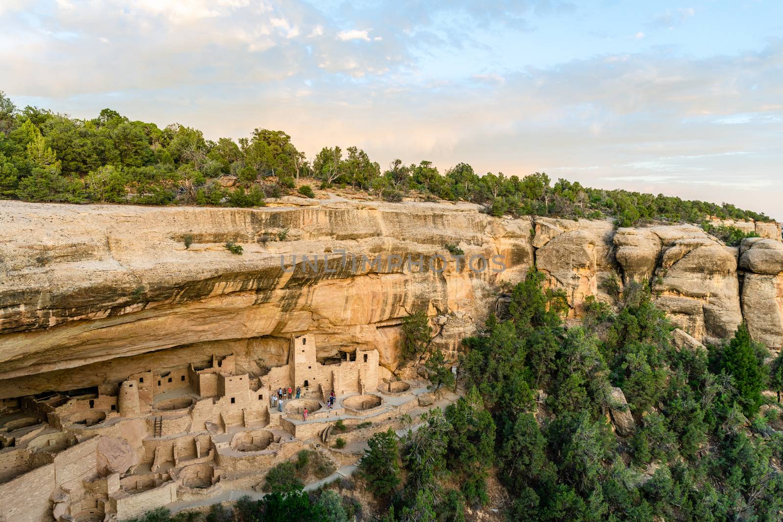 Cliff Palace overlook in Mesa Verde National Park, Colorado by Njean