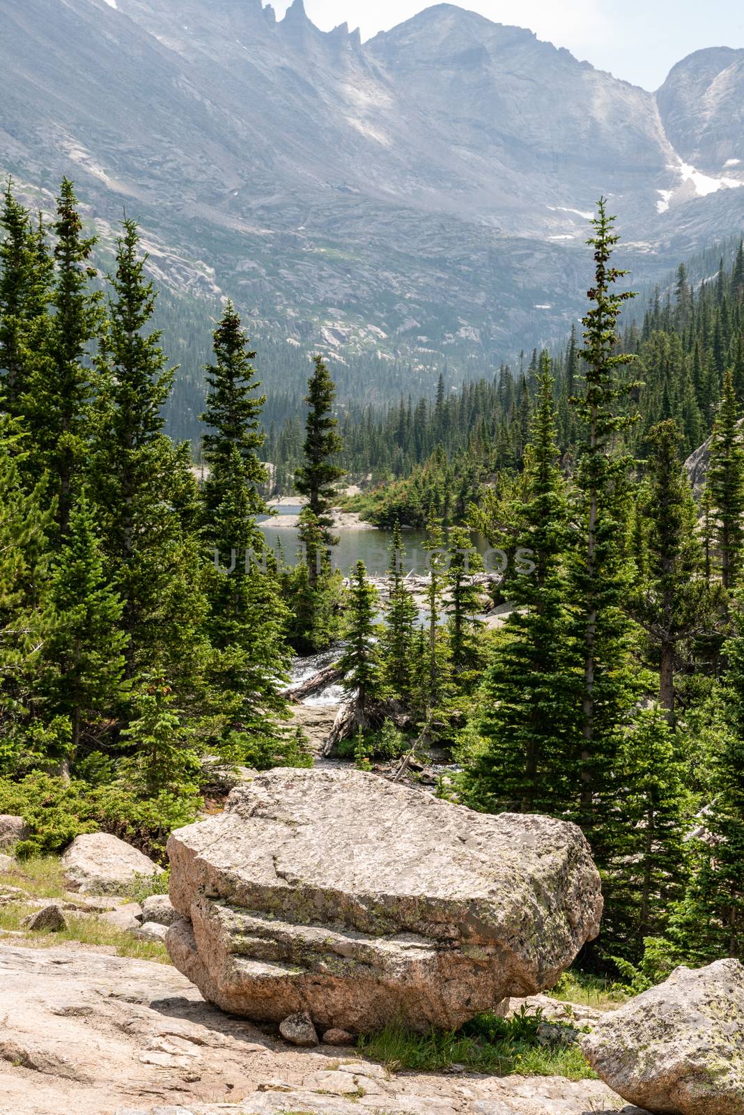 Trail to Mills Lake in Rocky Mountain National Park, Colorado by Njean