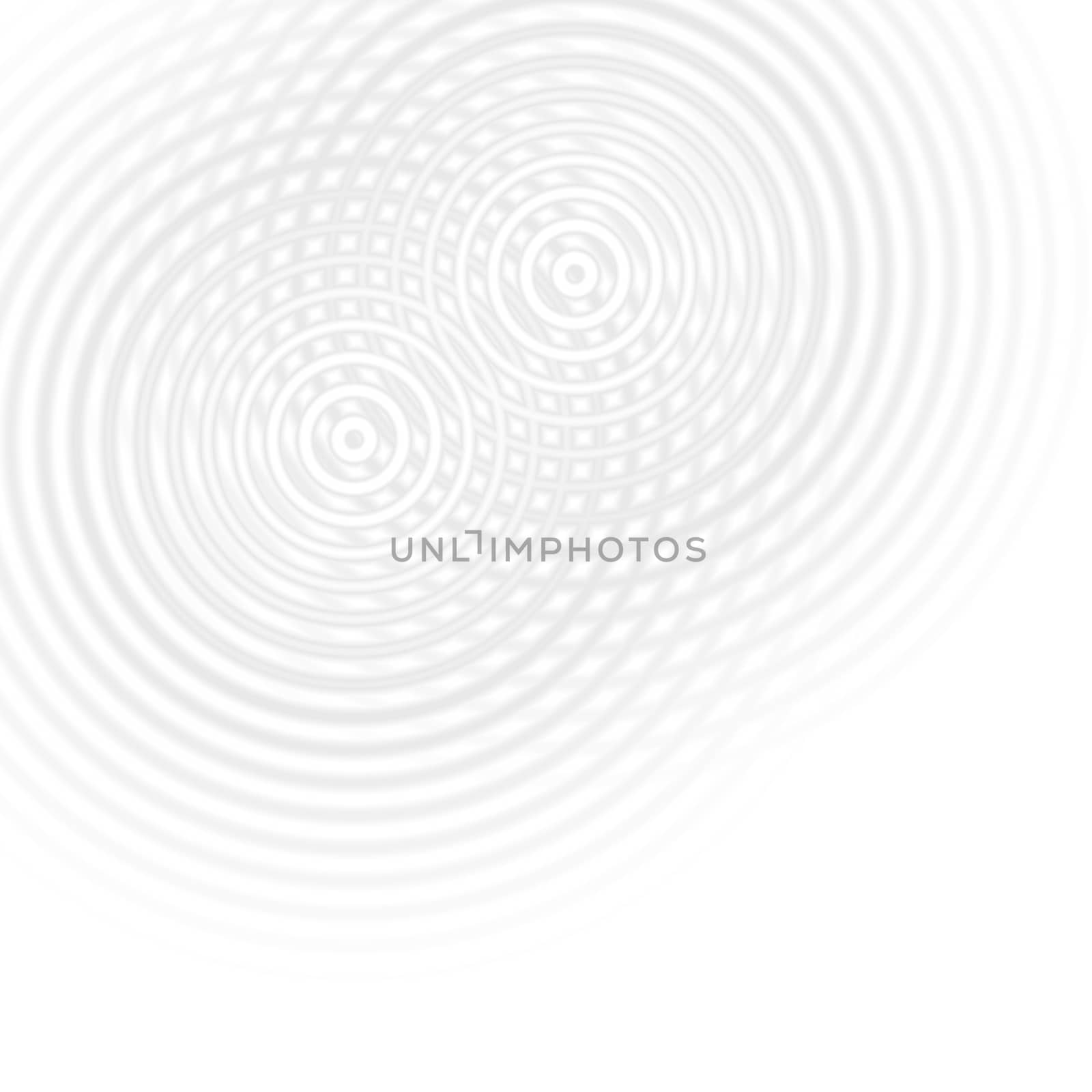 White circle wave effect, abstract background