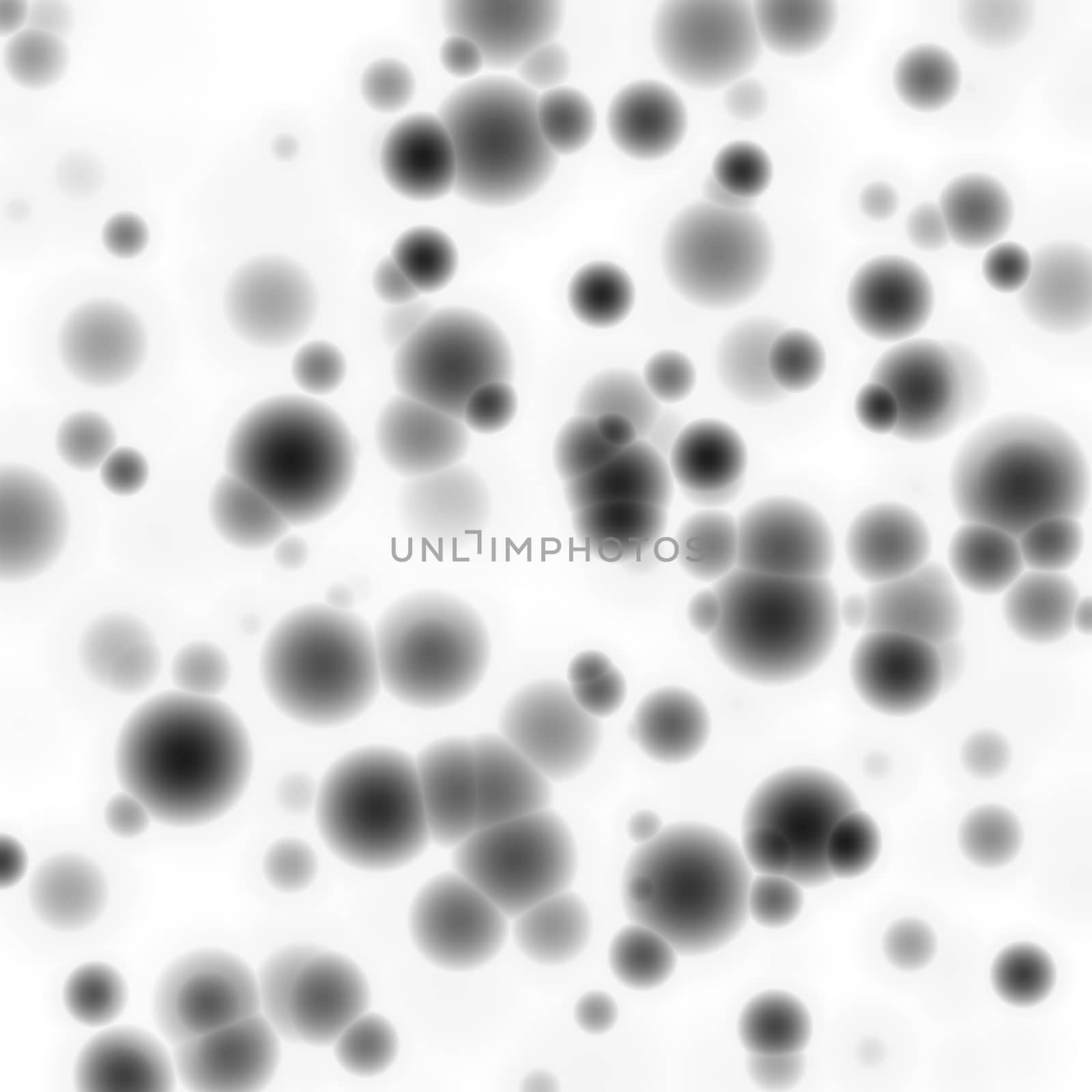 Abstract black bacteria on white background