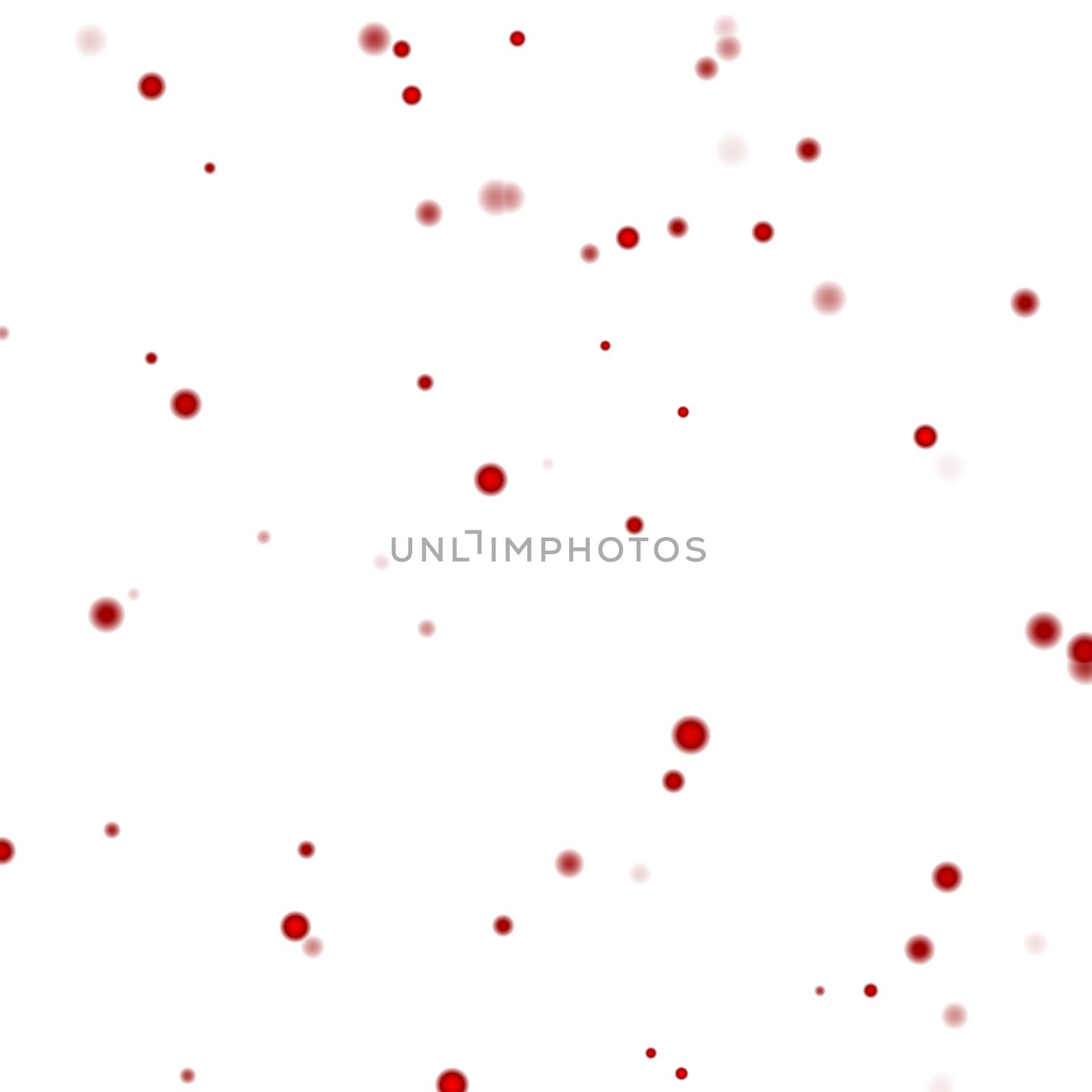 Abstract blood cells isolated on white background